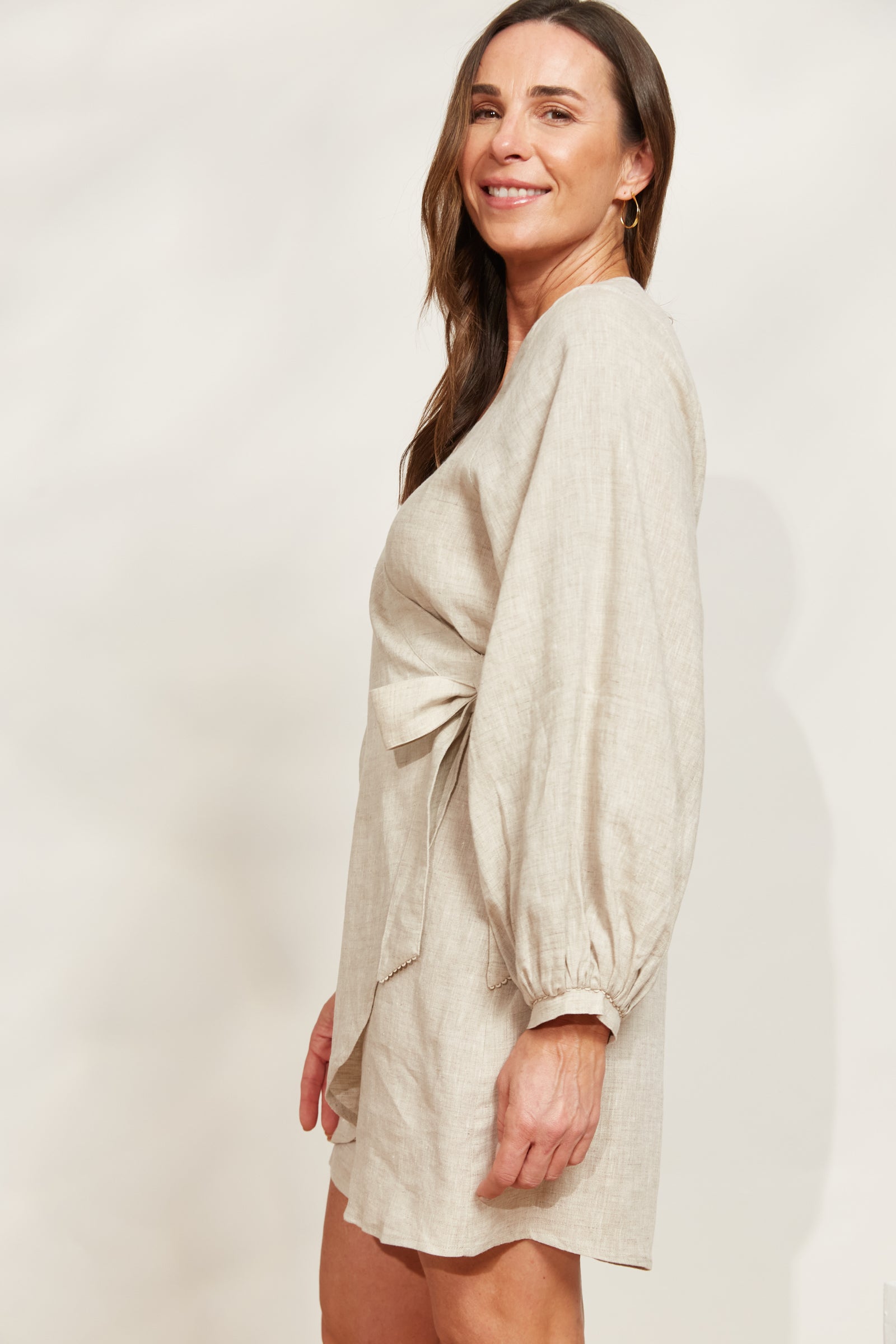 Seraphic Wrap Dress - Dune