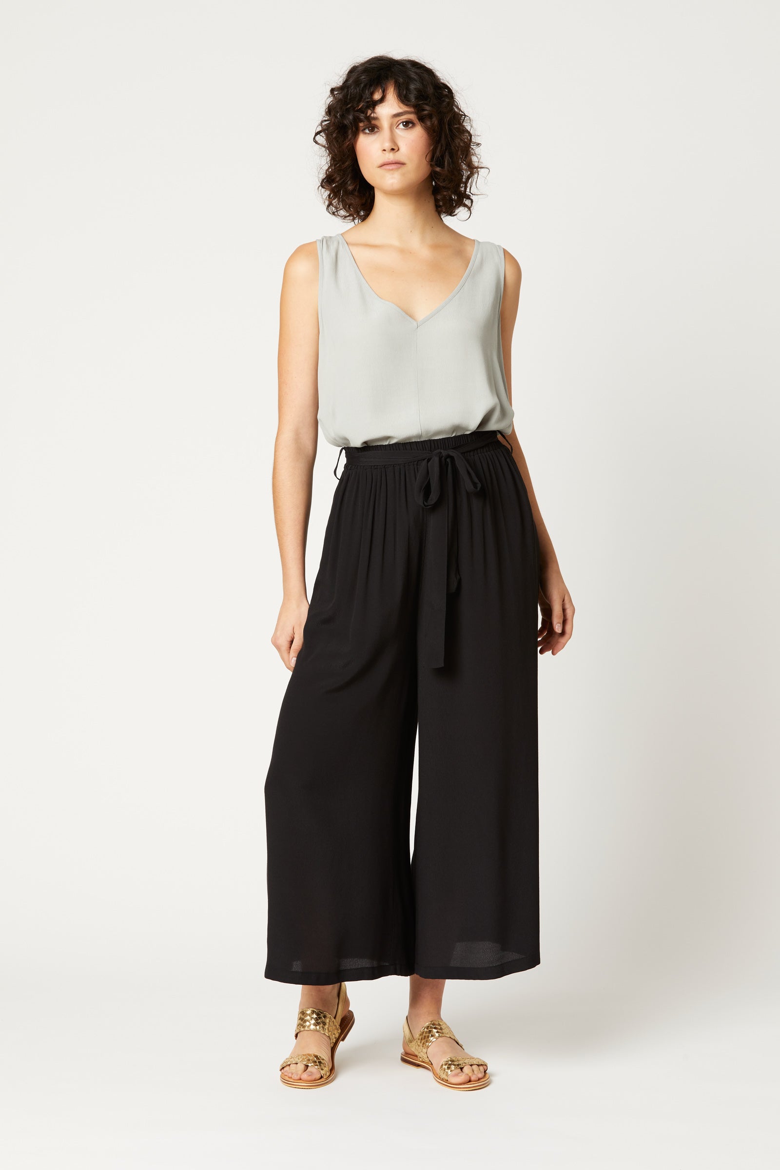 Tribal Pant - Ebony - eb&ive Clothing - Pant Relaxed Crop
