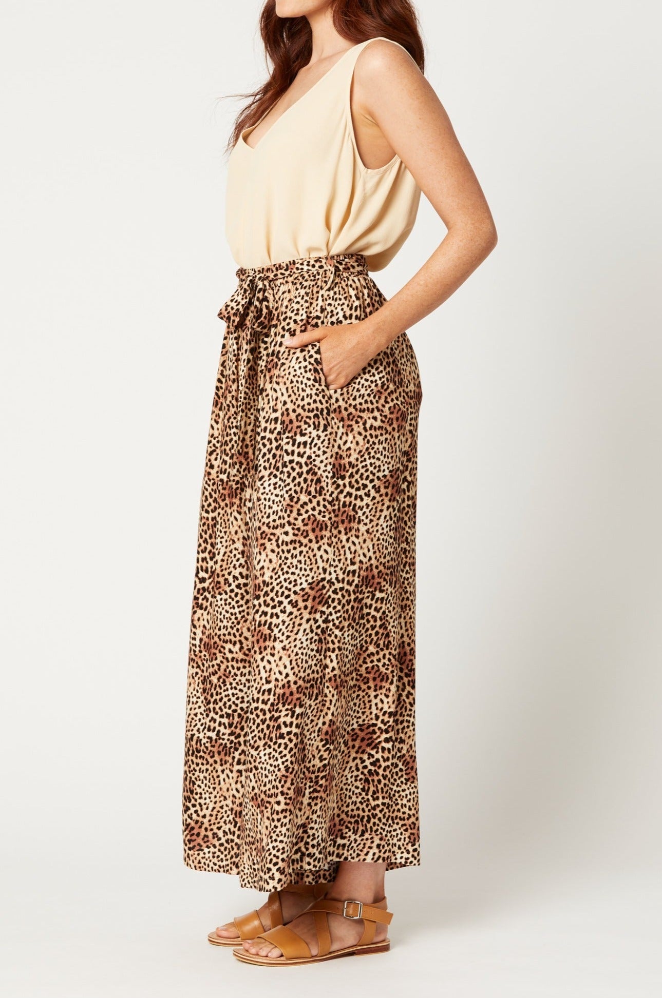 Tribal Pant - Cheetah - eb&ive Clothing - Pant Relaxed Crop