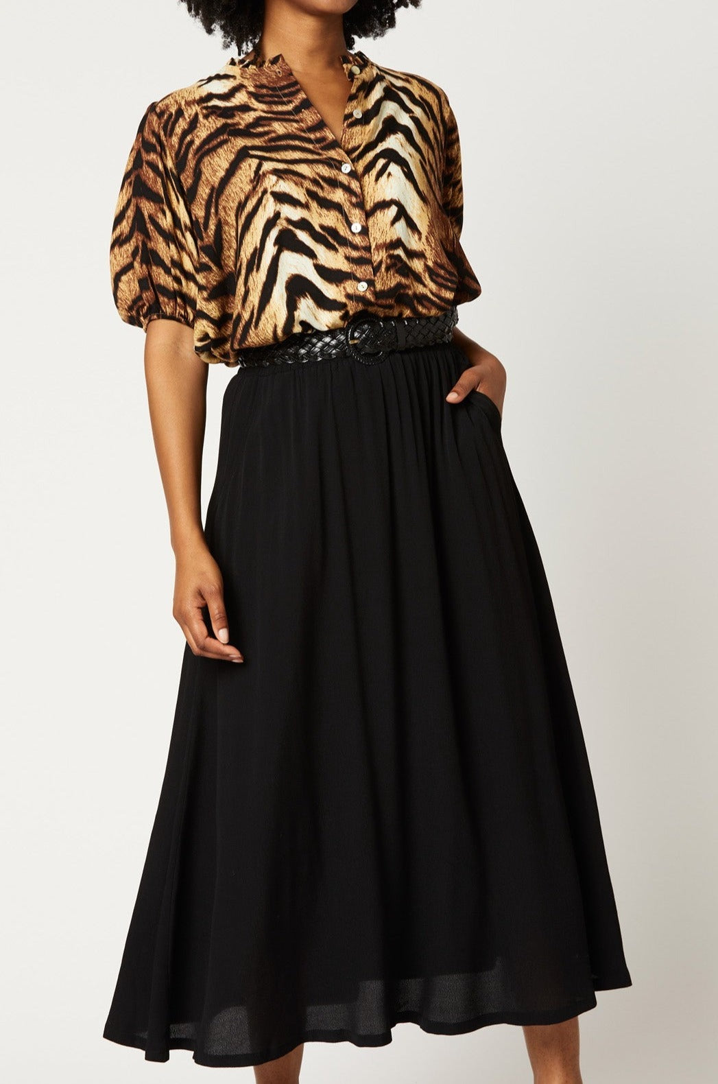 Tribal Skirt - Ebony - eb&ive Clothing - Skirt Maxi