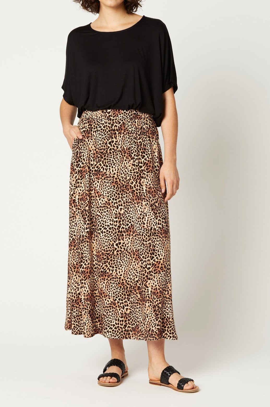 Tribal Skirt - Cheetah - eb&ive Clothing - Skirt Maxi