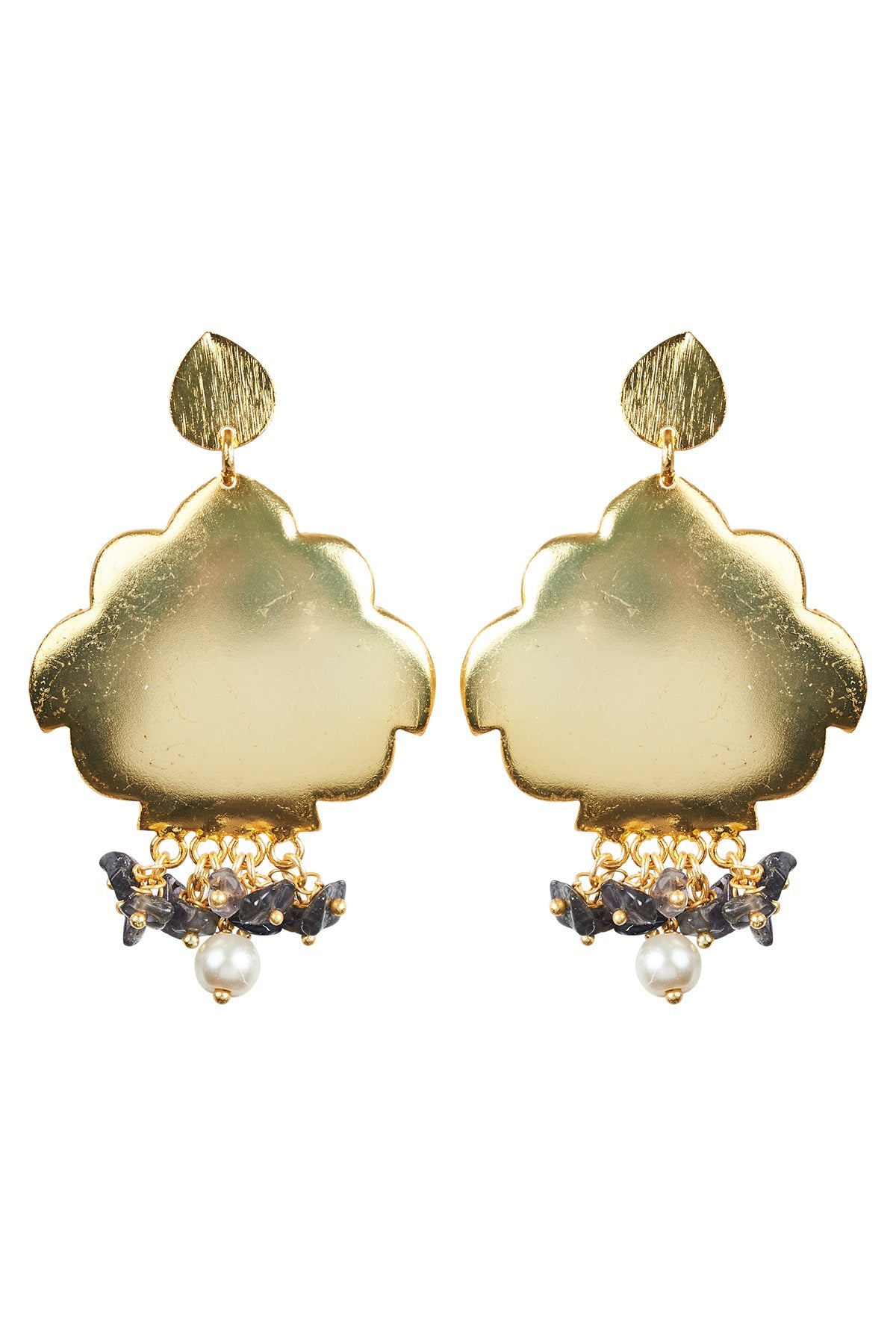 Eden Luxe Earring - Brass - eb&ive Earring