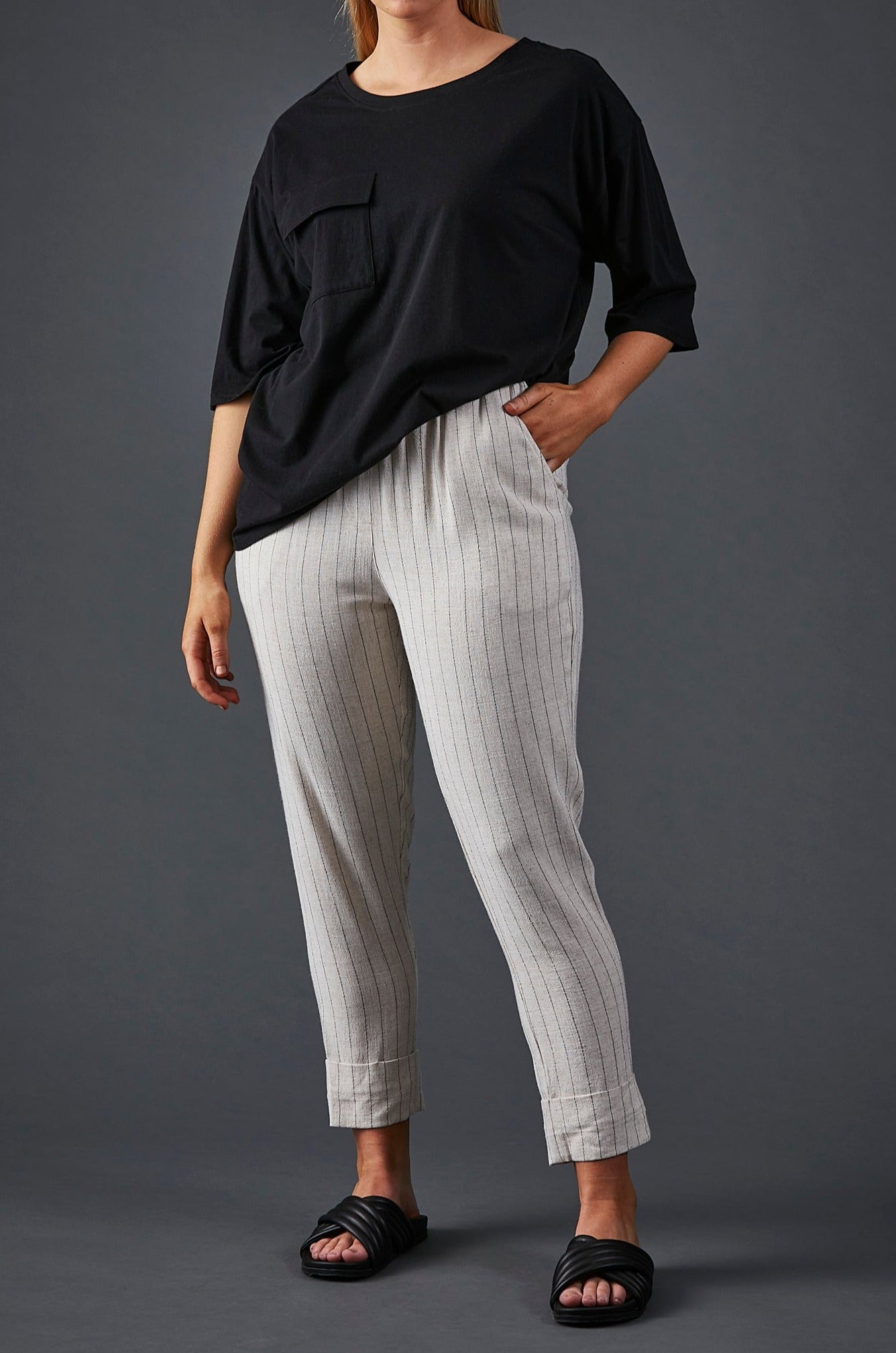 Hubert Pant - Hemp - eb&ive Clothing - Pant Relaxed Linen