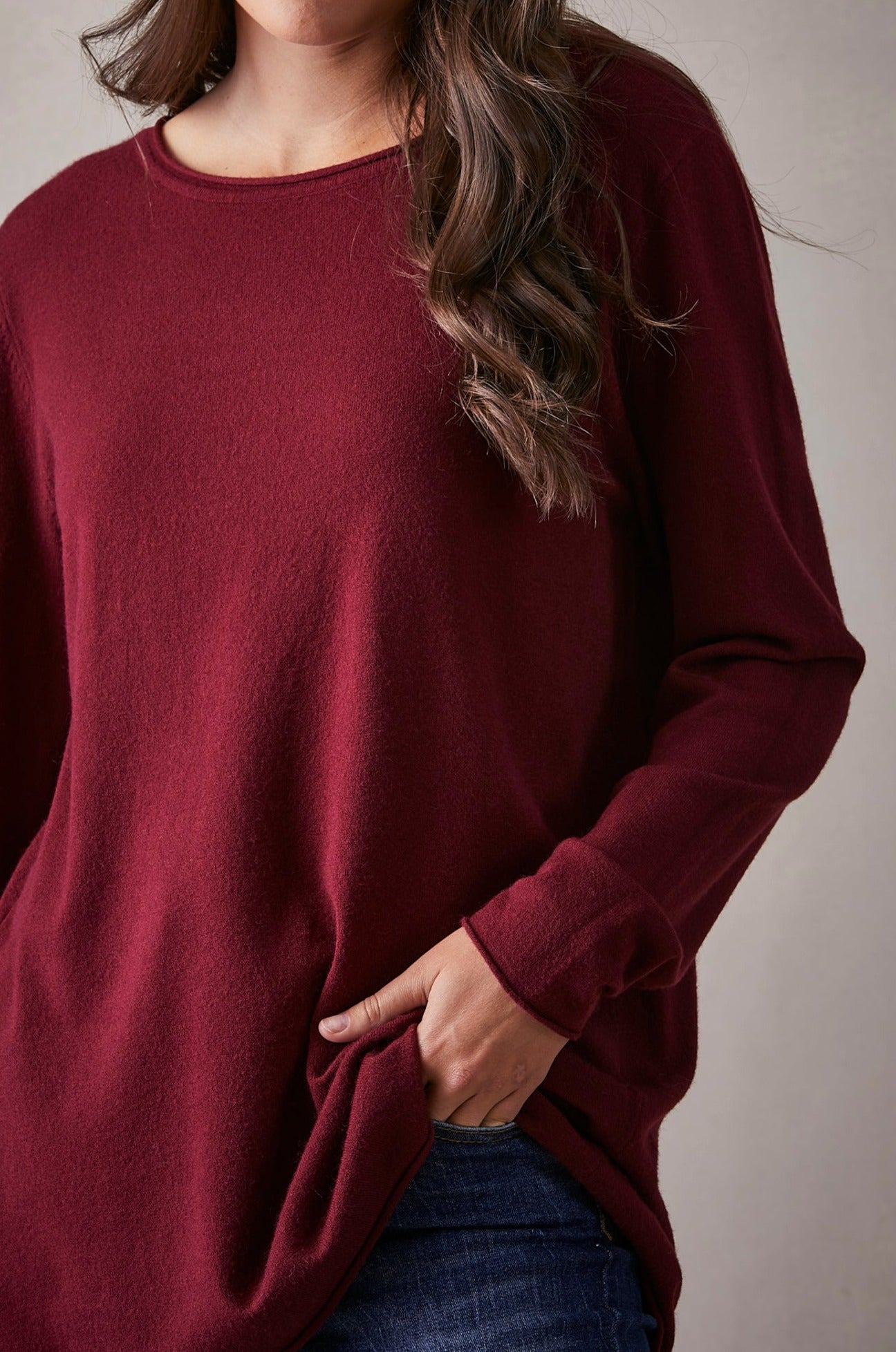 Gunyah Knit - Mulberry - eb&ive Clothing - Knit Jumper