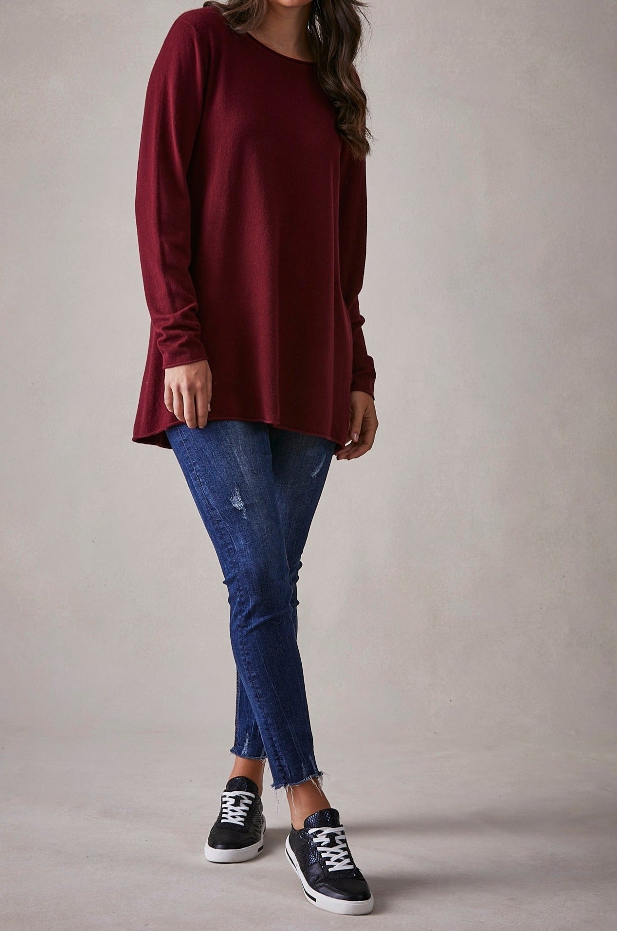 Gunyah Knit - Mulberry - eb&ive Clothing - Knit Jumper