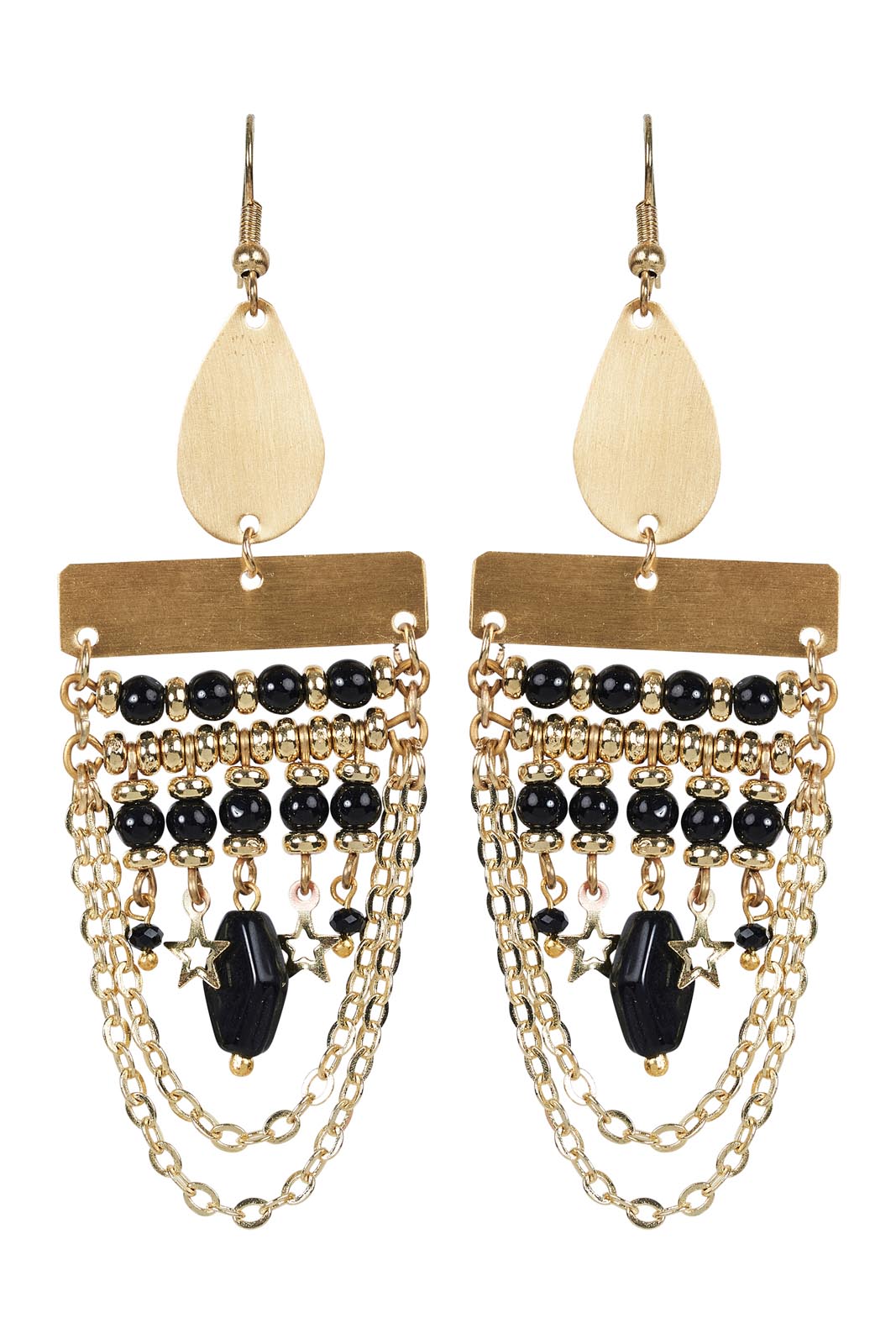 Tullah Drop Earring - Brass Bead - eb&ive Earring