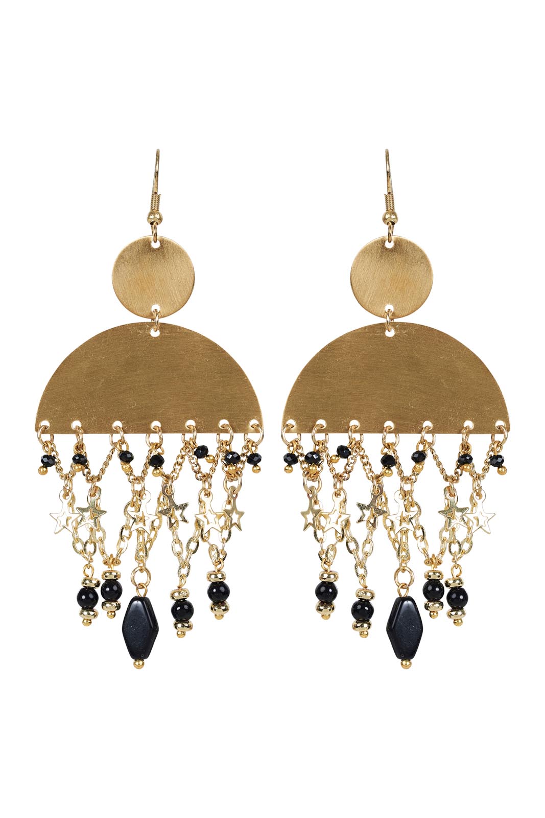 Tullah Drop Earring - Brass Stars - eb&ive Earring