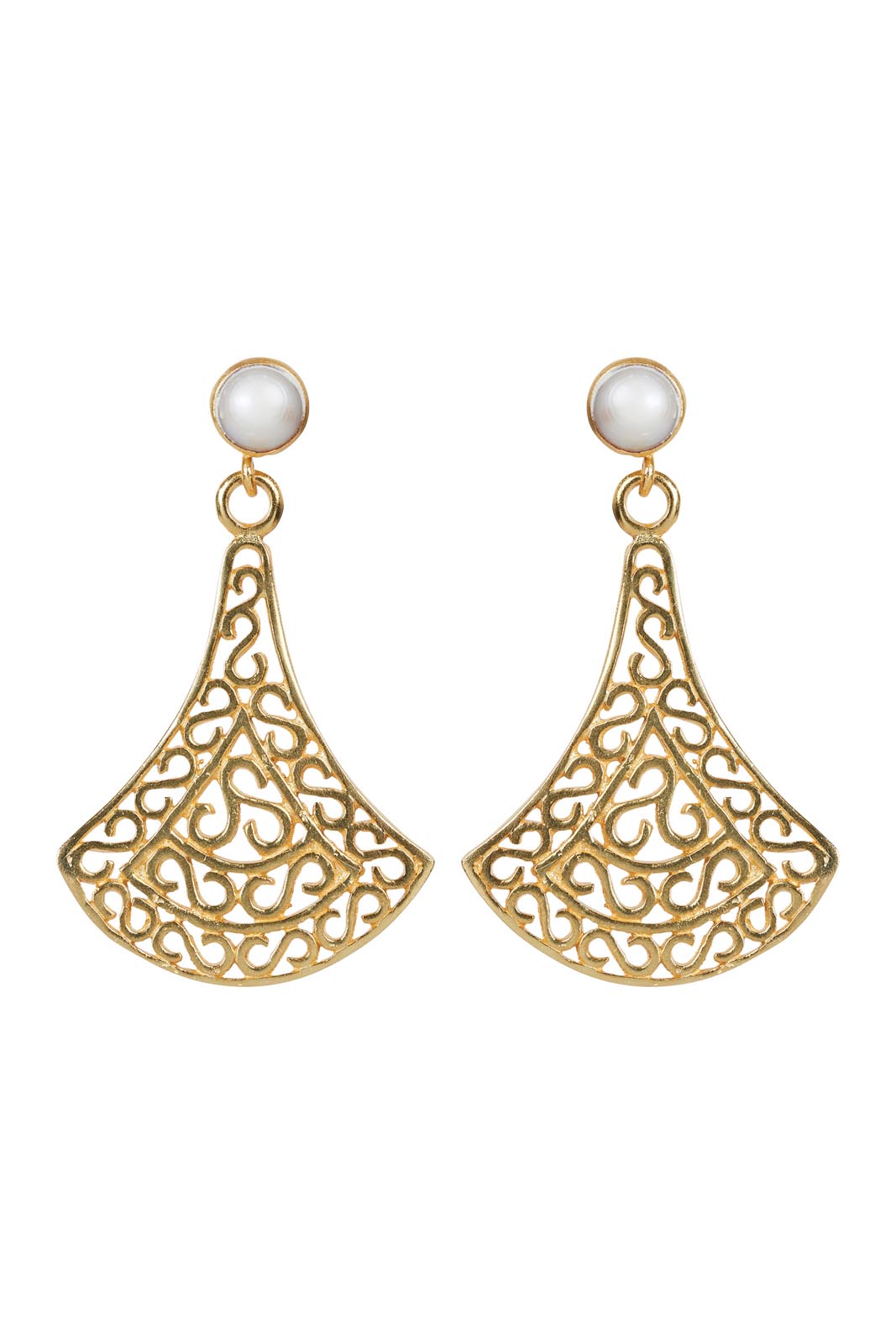 Adelphi Luxe Earring - Gold Swirl - eb&ive Earring