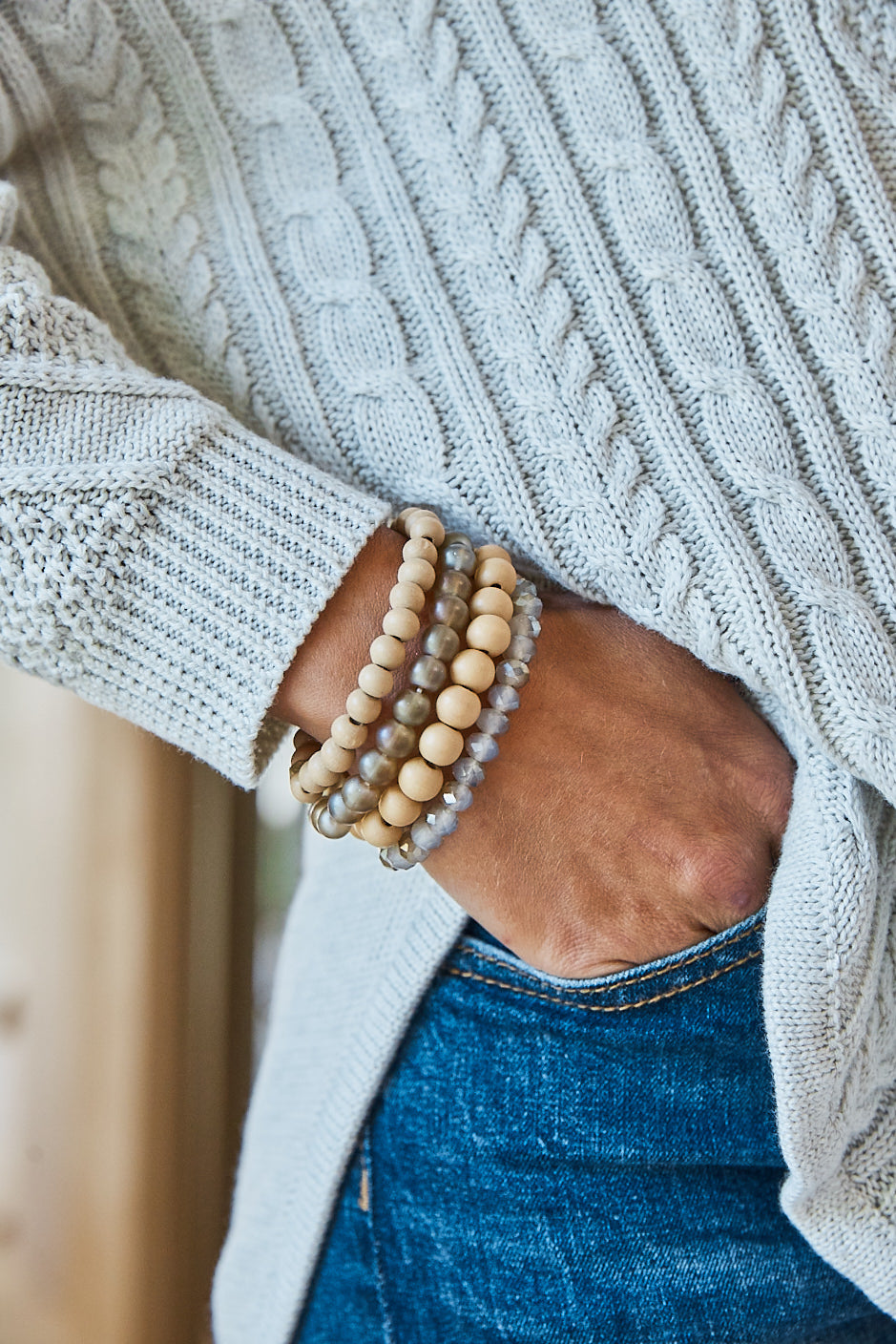 Qualia Beaded Bracelet - Amber