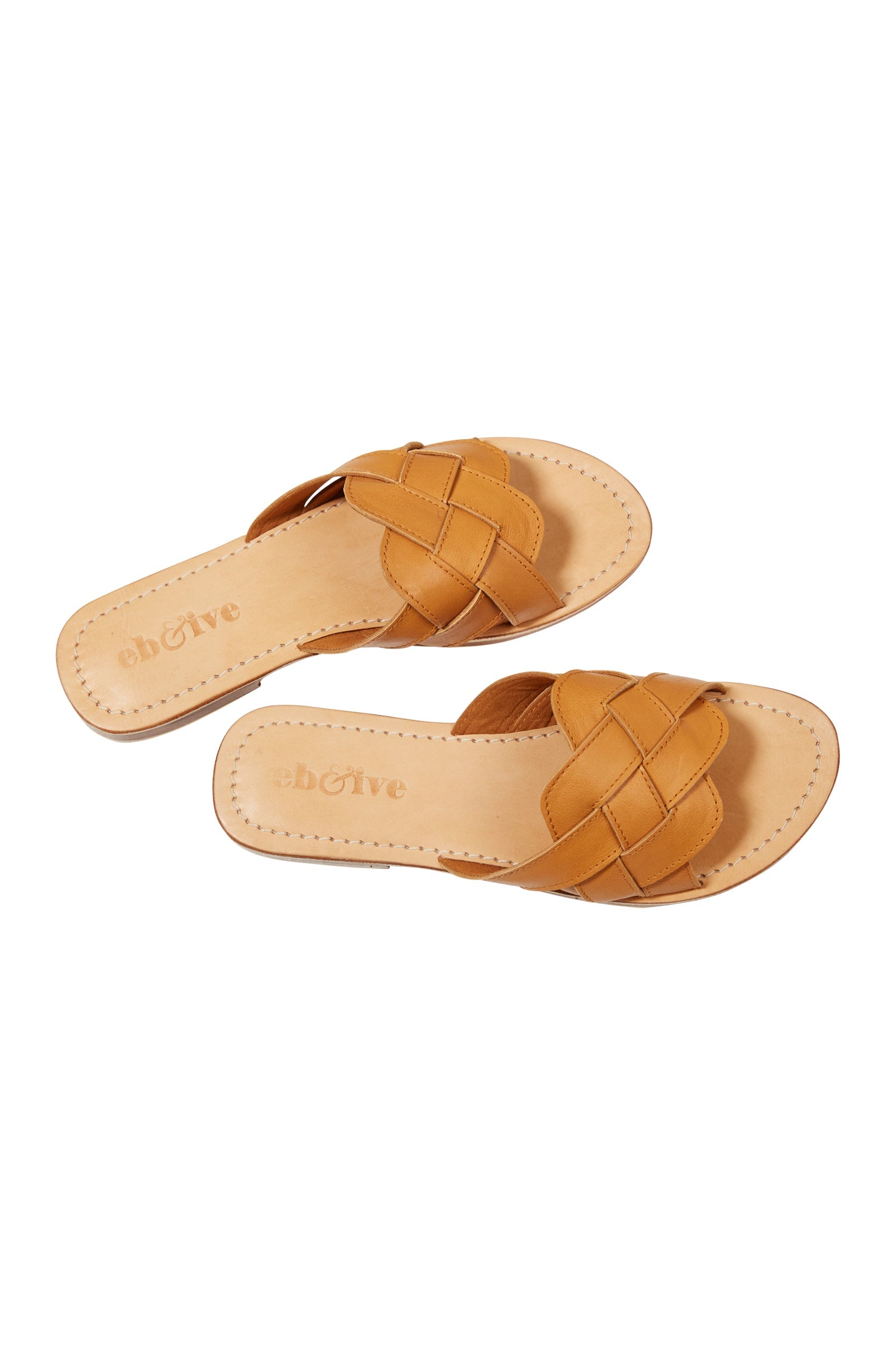 Alma Slide - Tan - eb&ive Footwear - Sandals