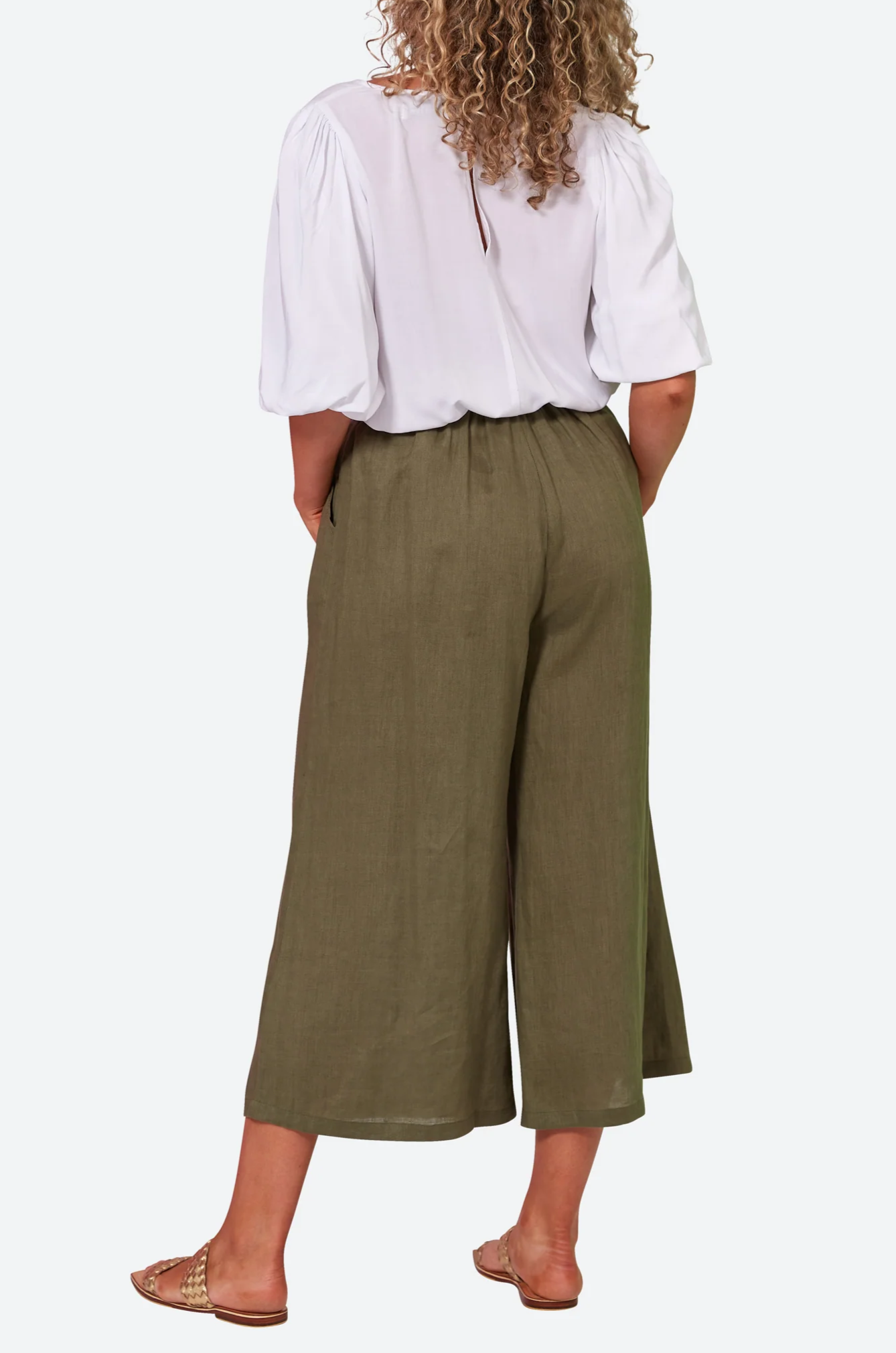 Studio Crop Pant - Khaki