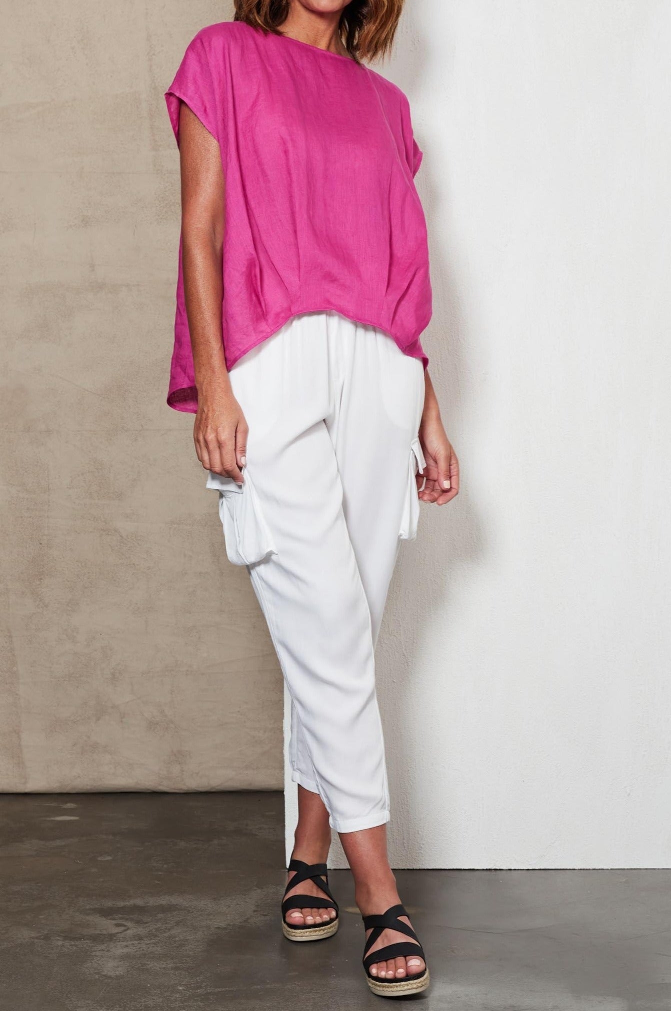 Indica Top - Orchid - eb&ive Clothing - Top S/S Linen