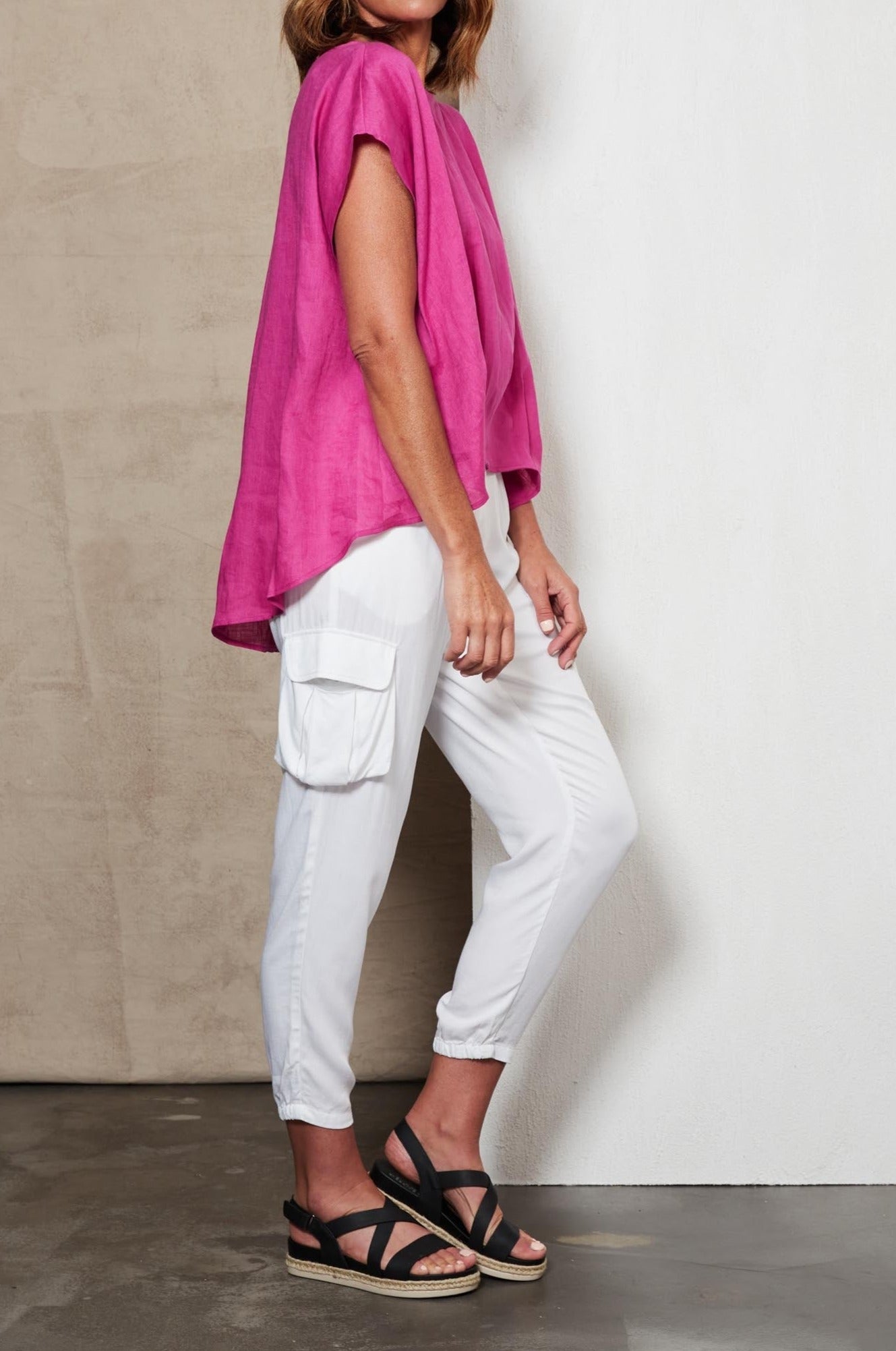 Indica Top - Orchid - eb&ive Clothing - Top S/S Linen