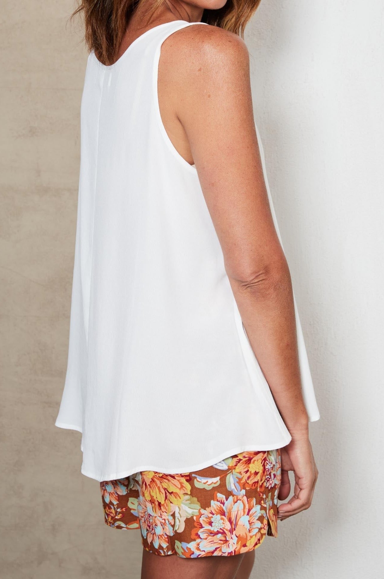 Plumeria Tank - Salt - eb&ive Clothing - Top Sleeveless