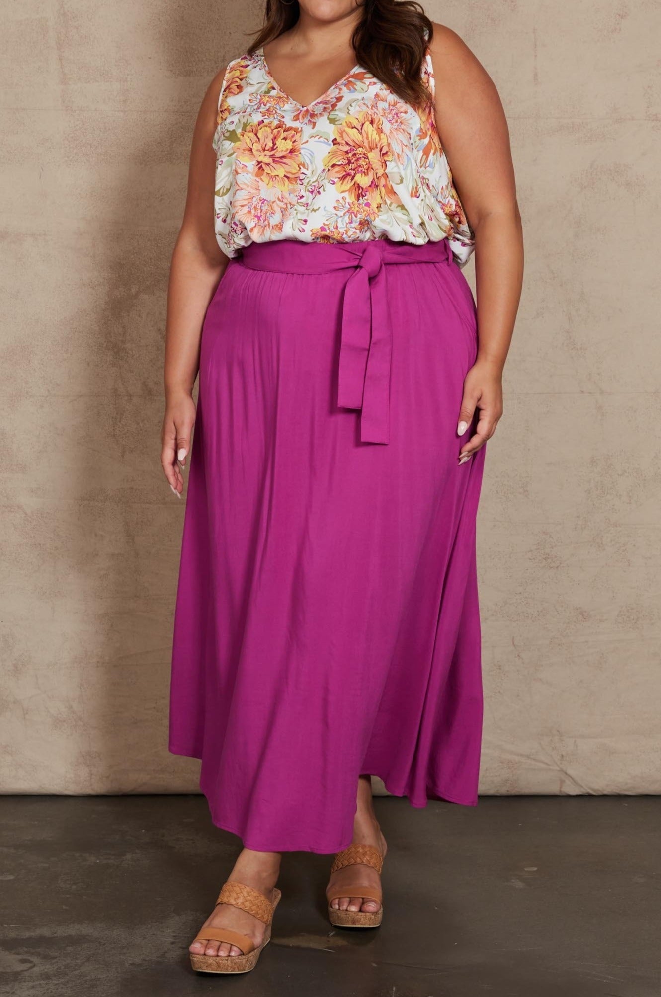 Alma Maxi Skirt - Orchid - eb&ive Clothing - Skirt Maxi