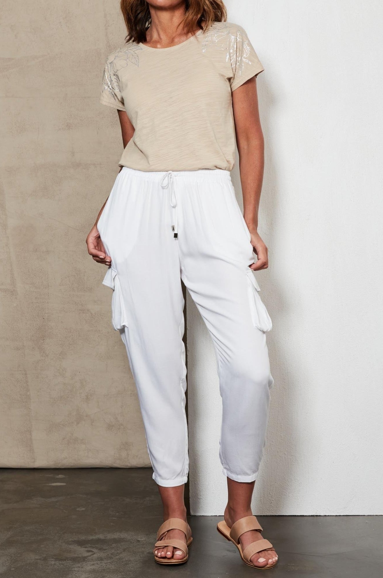 Amity Pant - Salt - eb&ive Clothing - Pant Relaxed