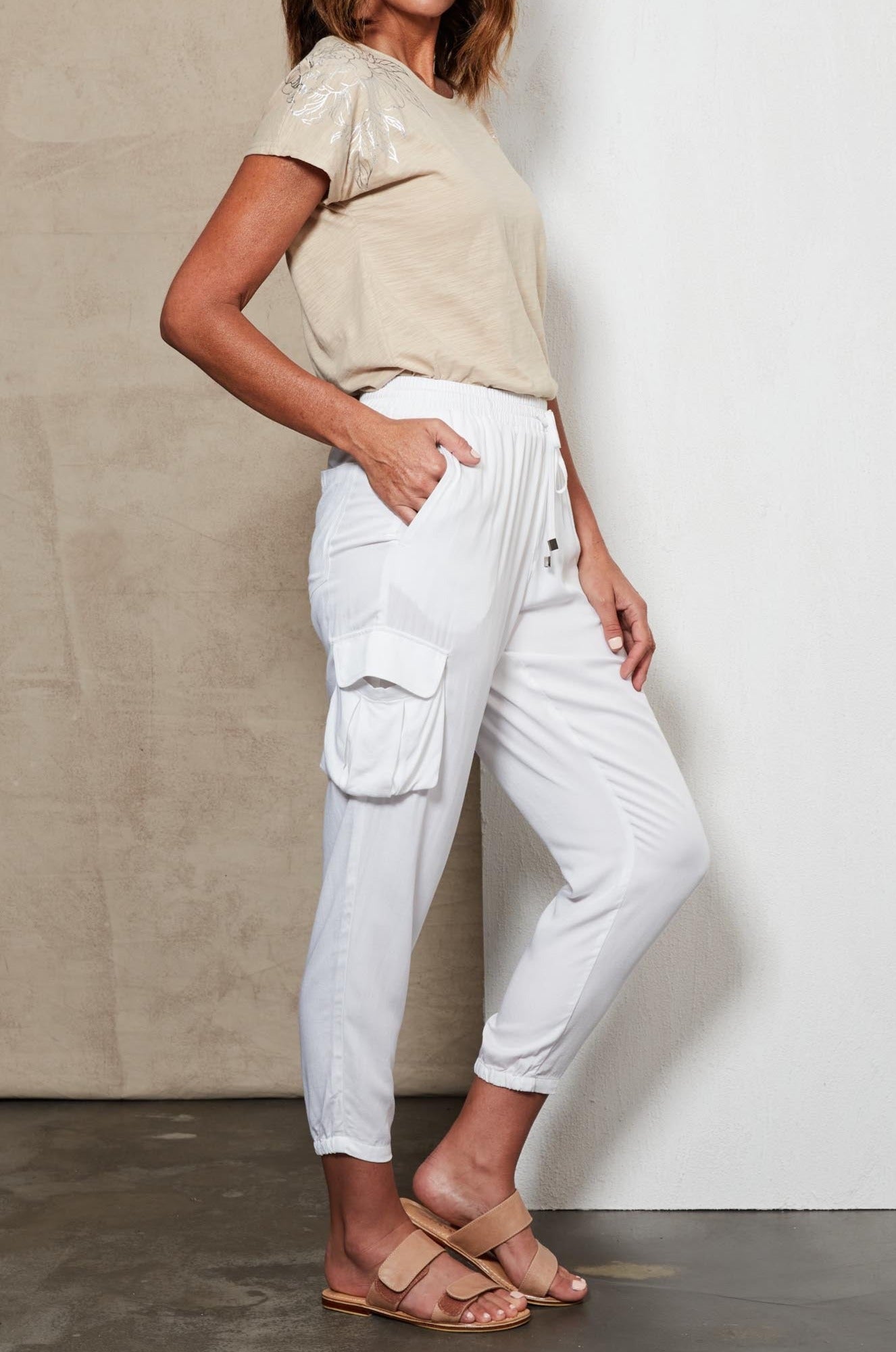 Amity Pant - Salt - eb&ive Clothing - Pant Relaxed