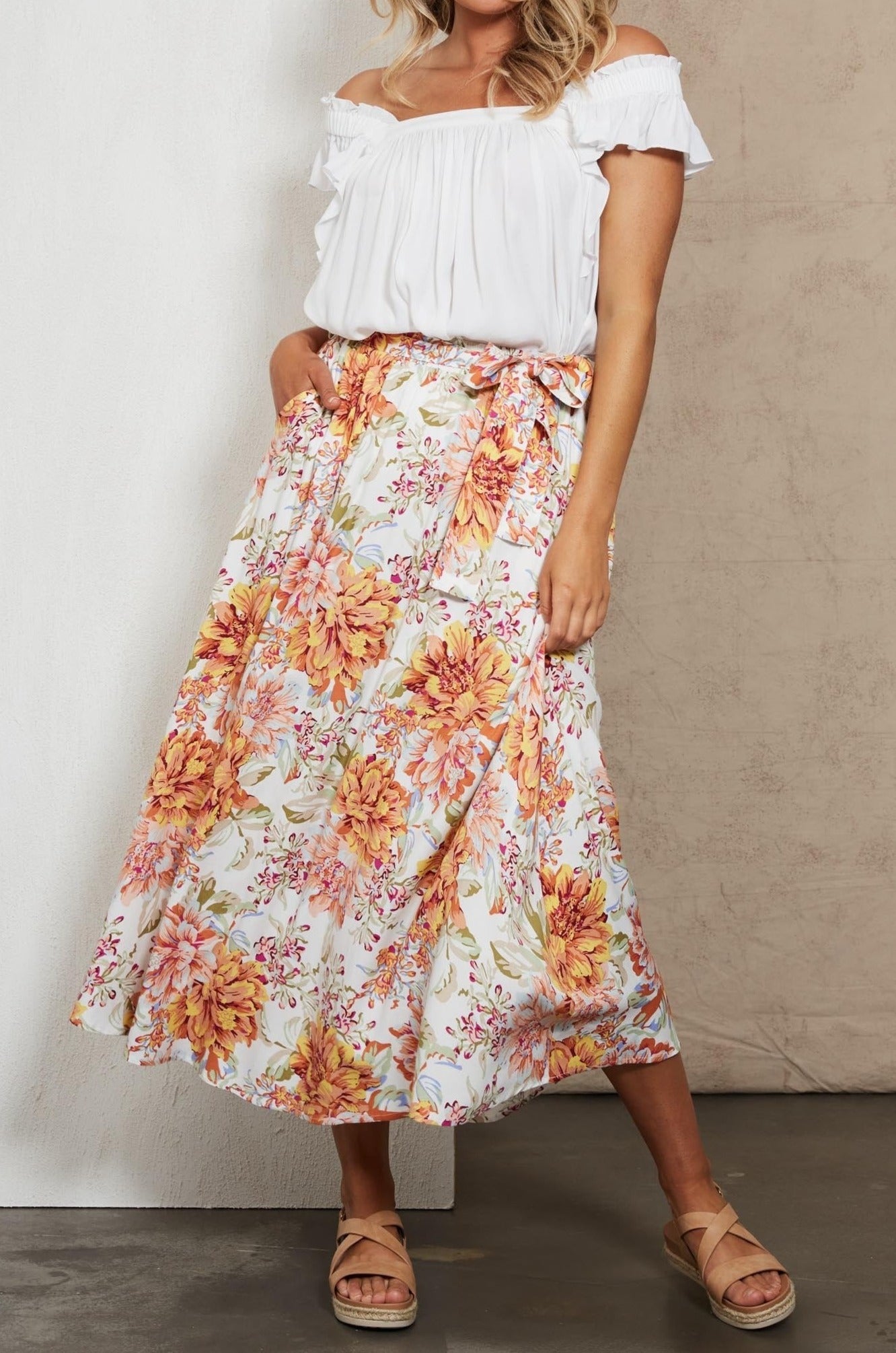 Alma Maxi Skirt - Salt Jardin - eb&ive Clothing - Skirt Maxi