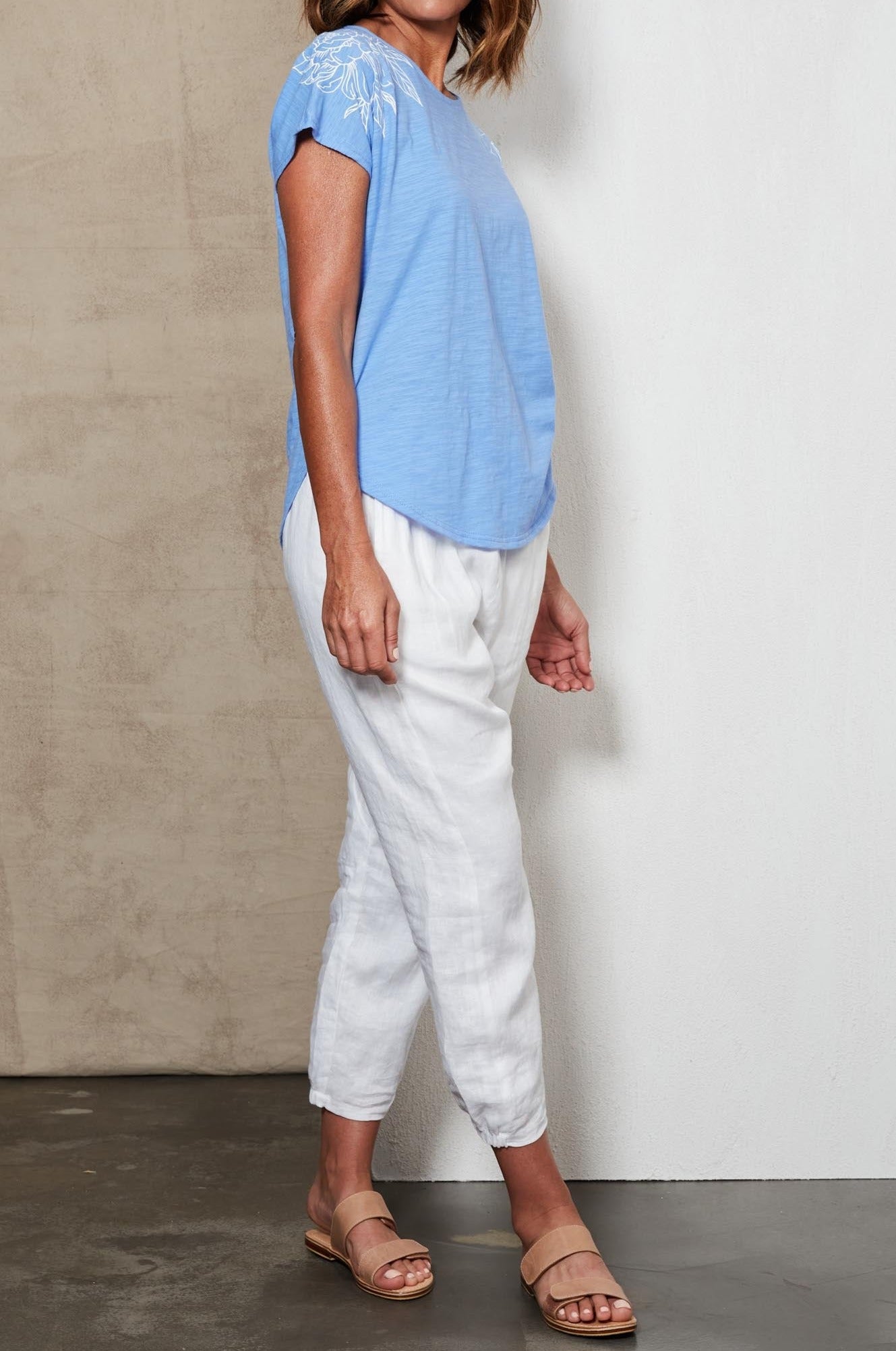 Marra Tshirt - Bleu - eb&ive Clothing - Top Tshirt S/S