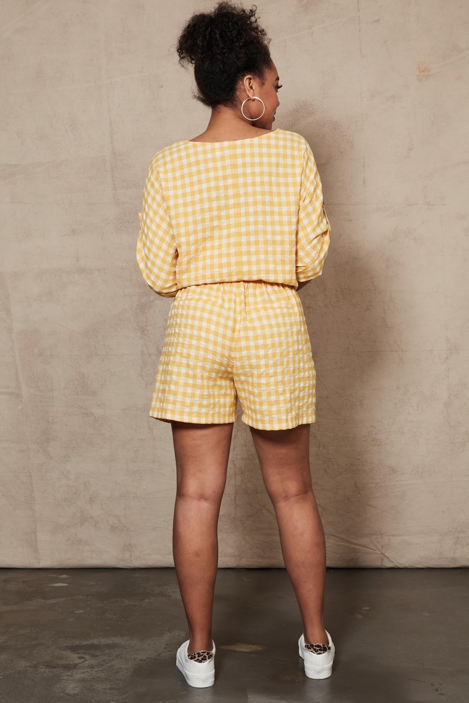 Mimosa Short - Honeycomb - eb&ive Clothing - Short Linen