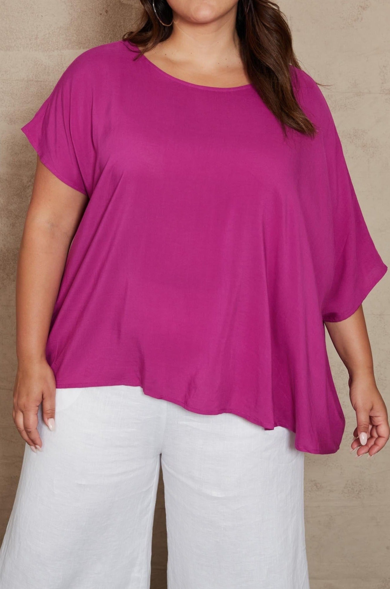 Alma Relaxed Top - Orchid - eb&ive Clothing - Top S/S One Size