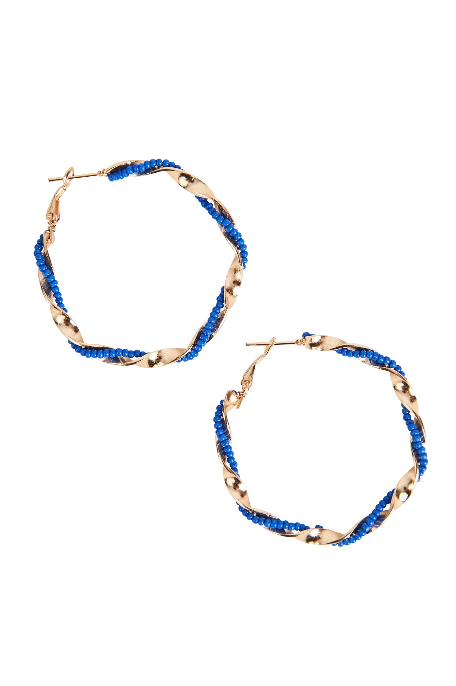 Mimosa Twist Hoop - Indigo - eb&ive Earring