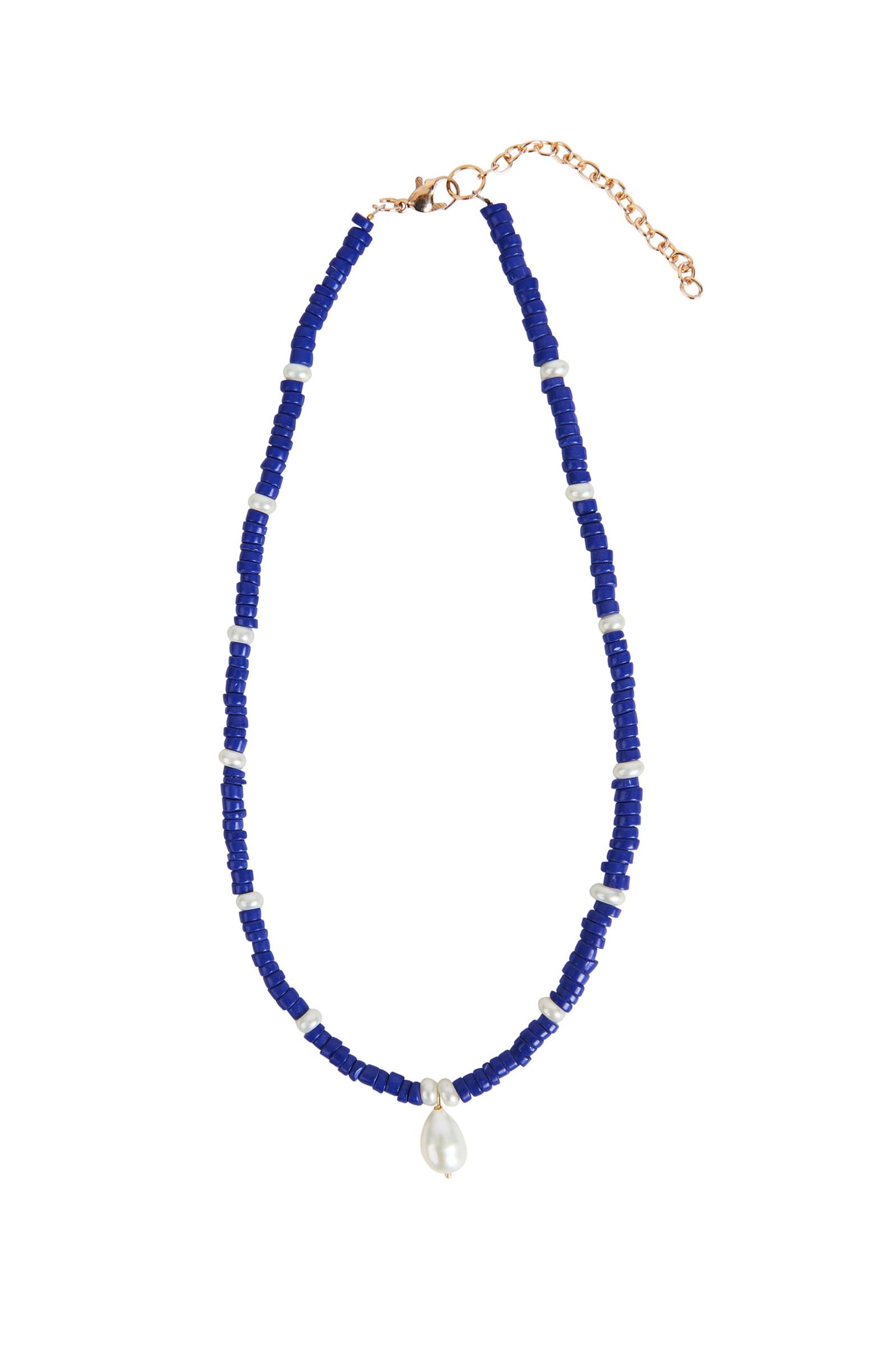 Mimosa Beaded Necklace - Indigo - eb&ive Necklace