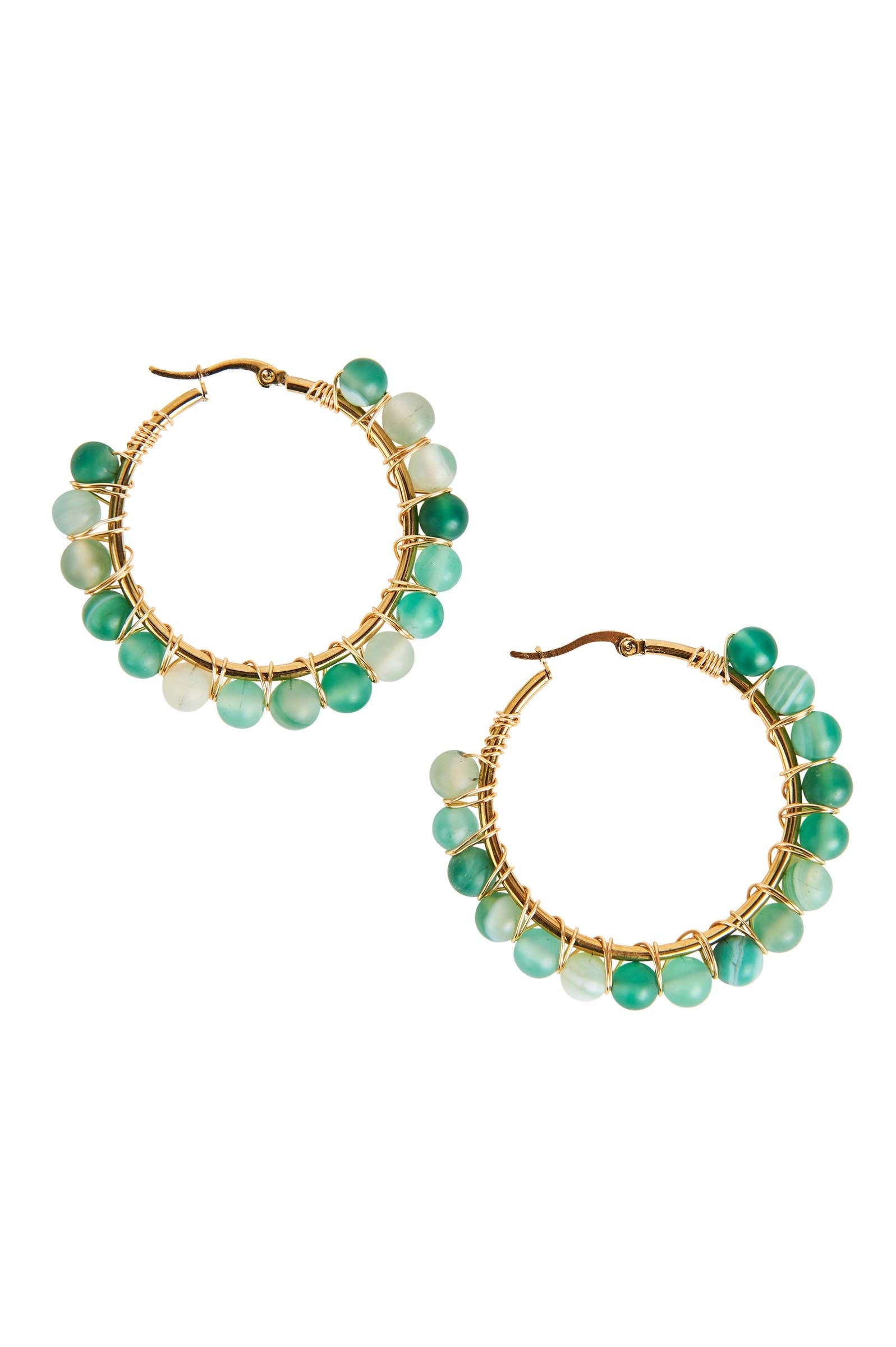 Amity Stone Earring - Evergreen - eb&ive Earring