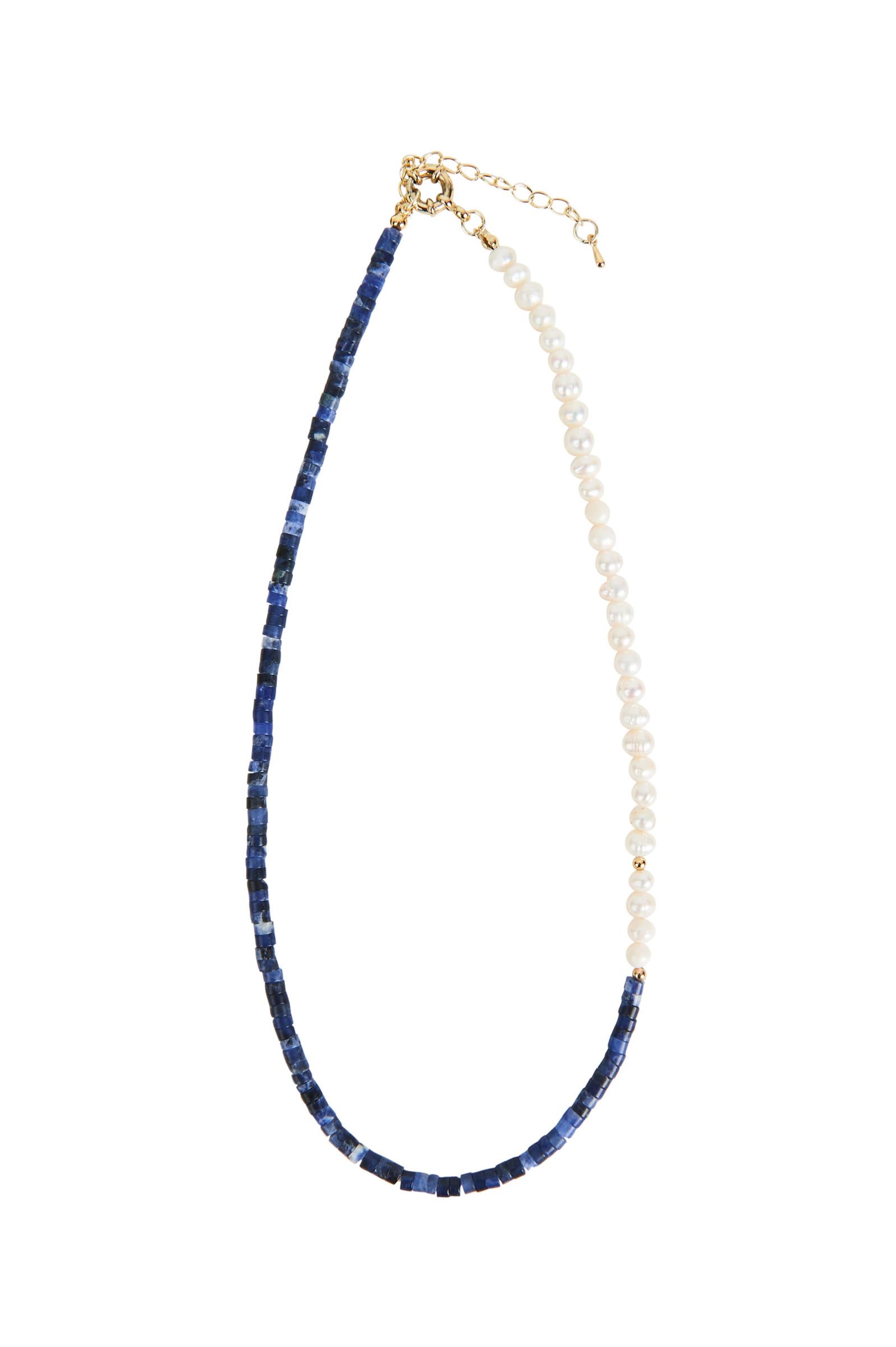 Plumeria Pearl Necklace - Indigo - eb&ive Necklace