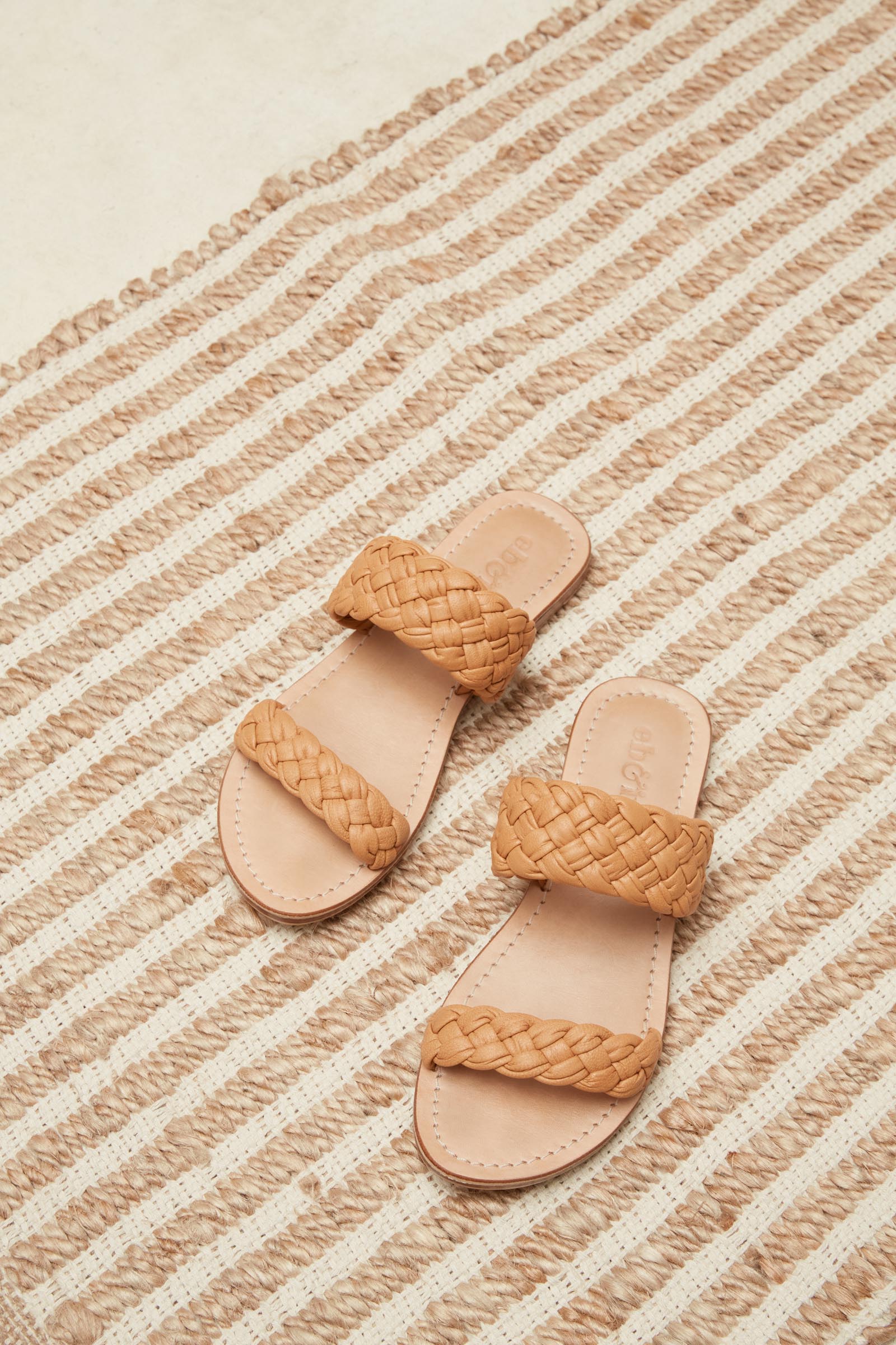 Lotus Slide - Tan - eb&ive Footwear - Sandals