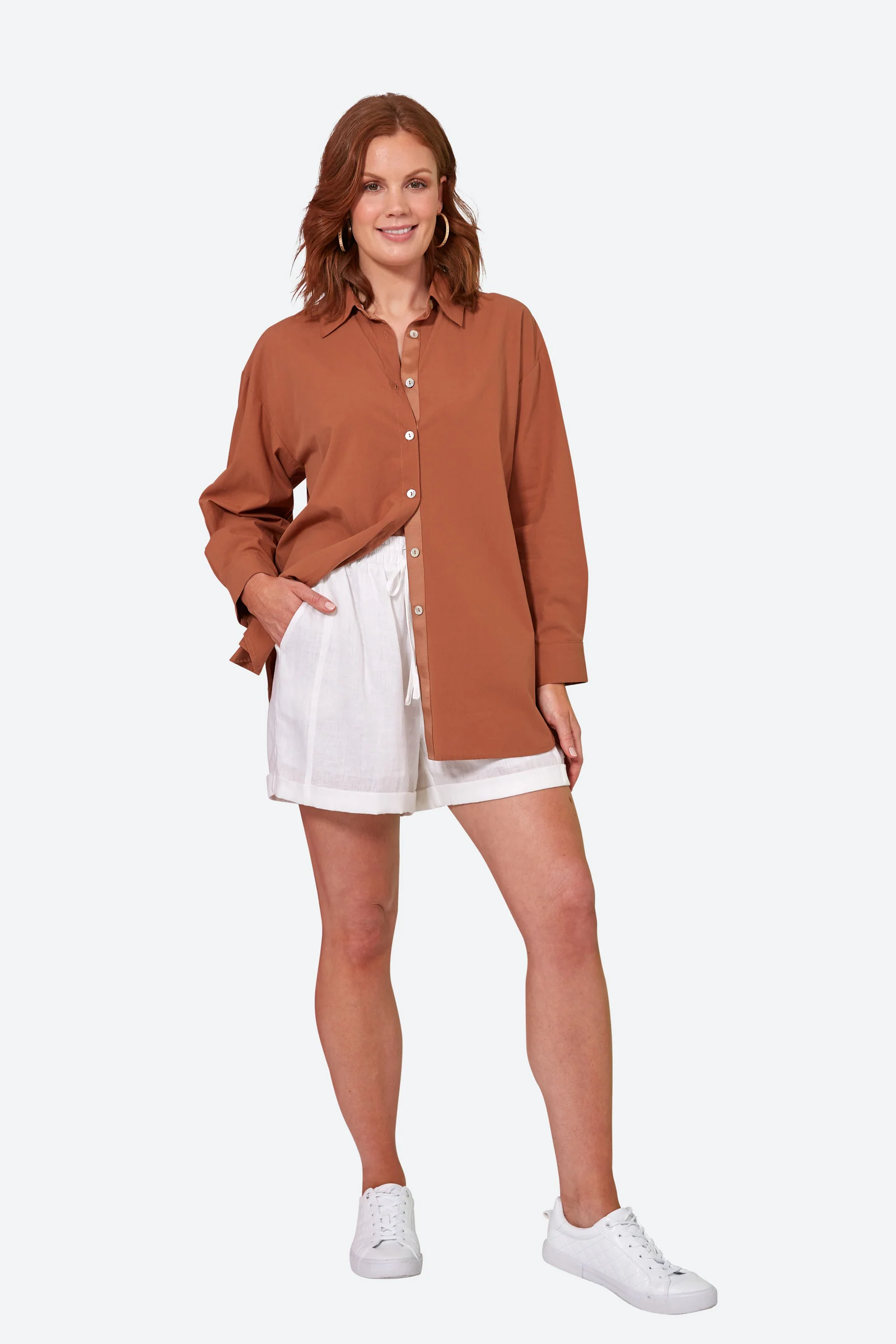 Studio Oversize Shirt - Cinnamon