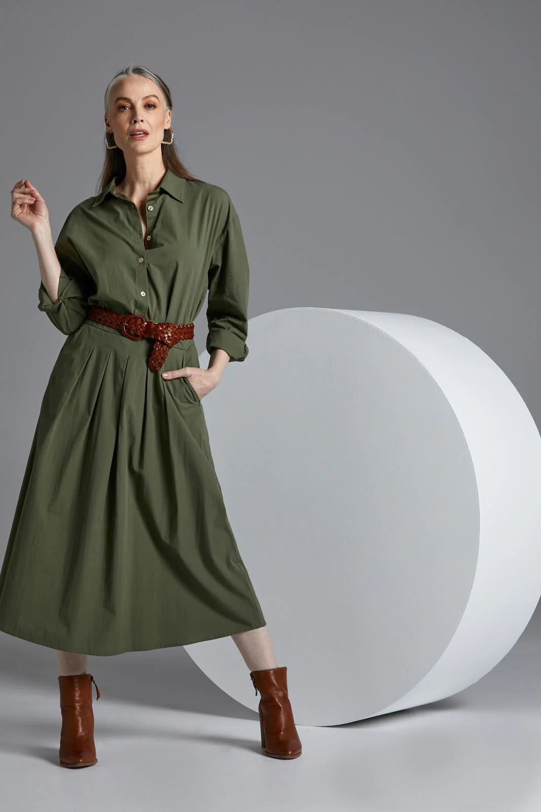 Studio Oversize Shirt - Khaki