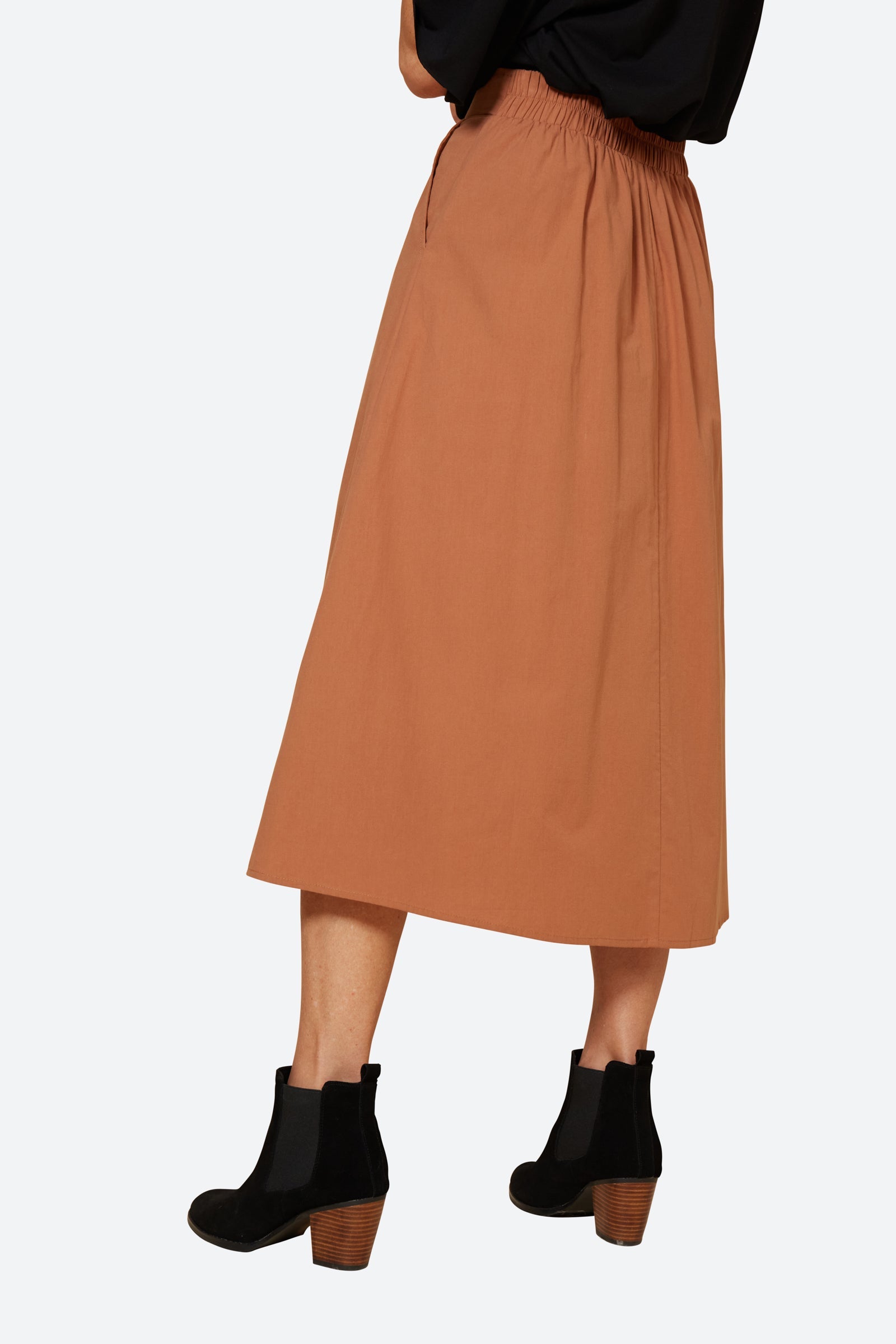 Studio Pleat Skirt - Cinnamon - eb&ive Clothing - Skirt Maxi