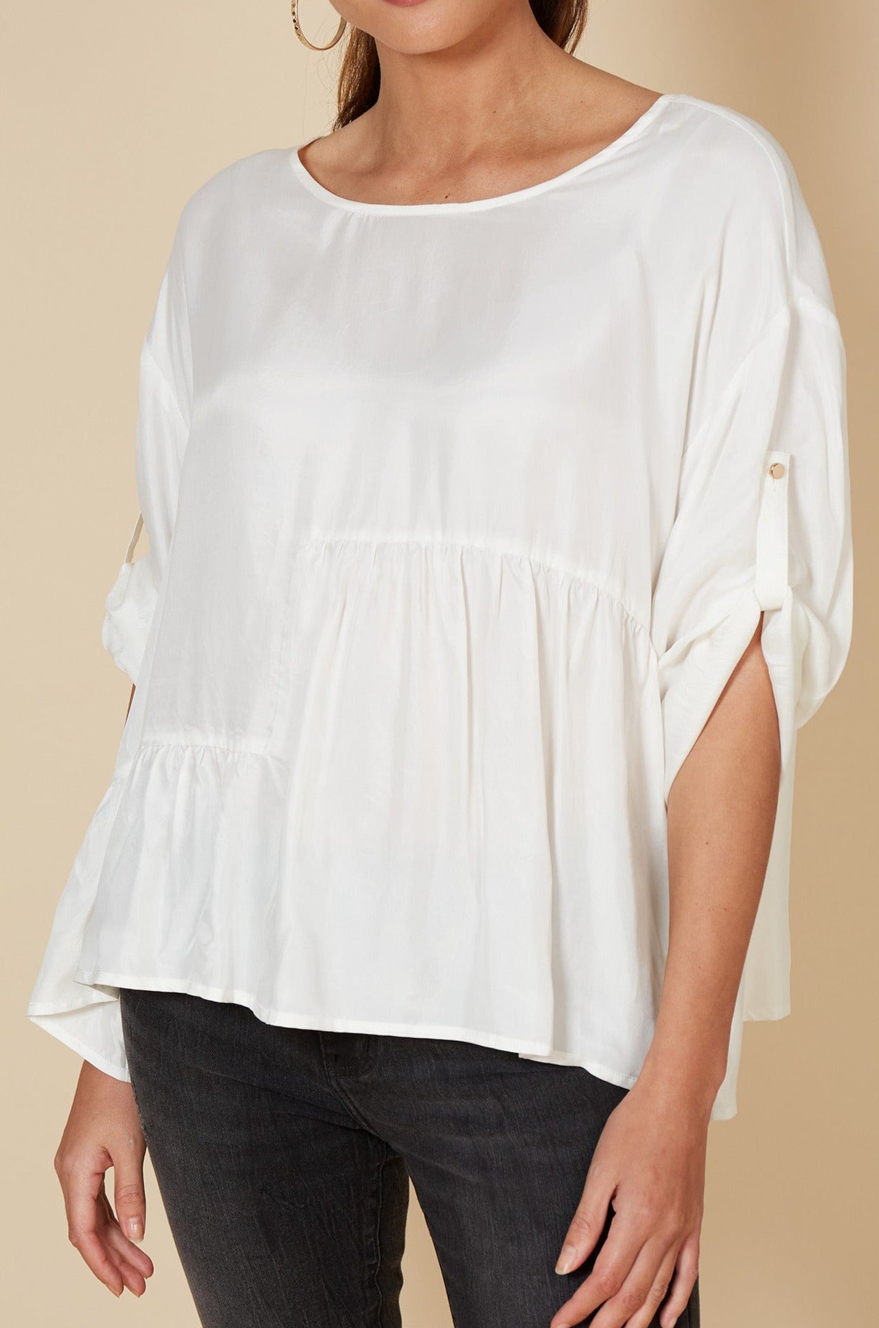 Vienetta Top - Blanc - eb&ive Clothing - Top L/S Dressy