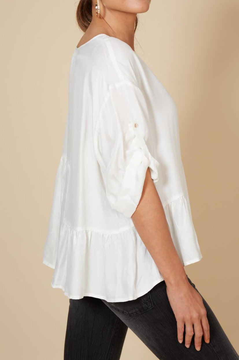 Vienetta Top - Blanc - eb&ive Clothing - Top L/S Dressy