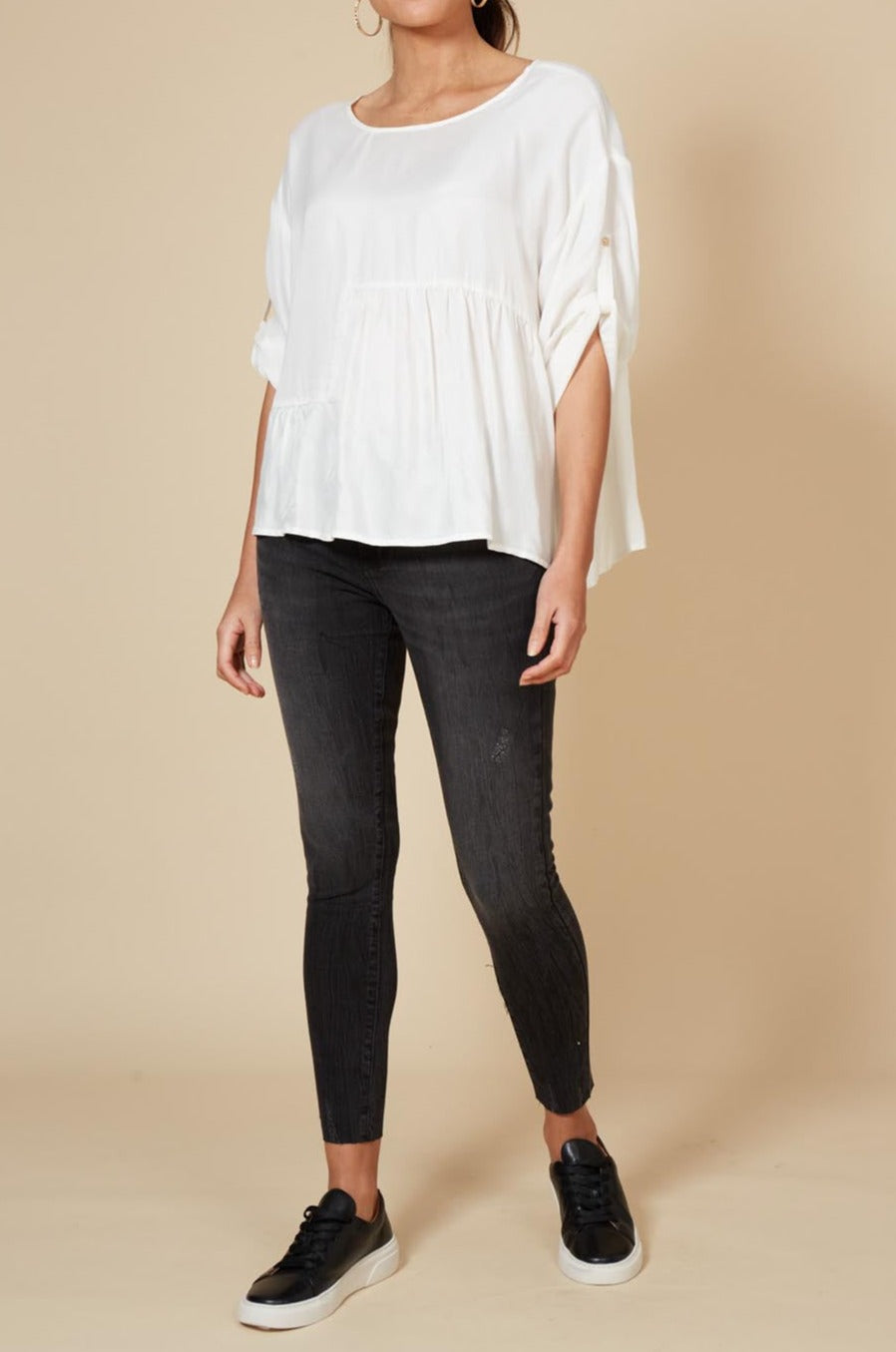 Vienetta Top - Blanc - eb&ive Clothing - Top L/S Dressy