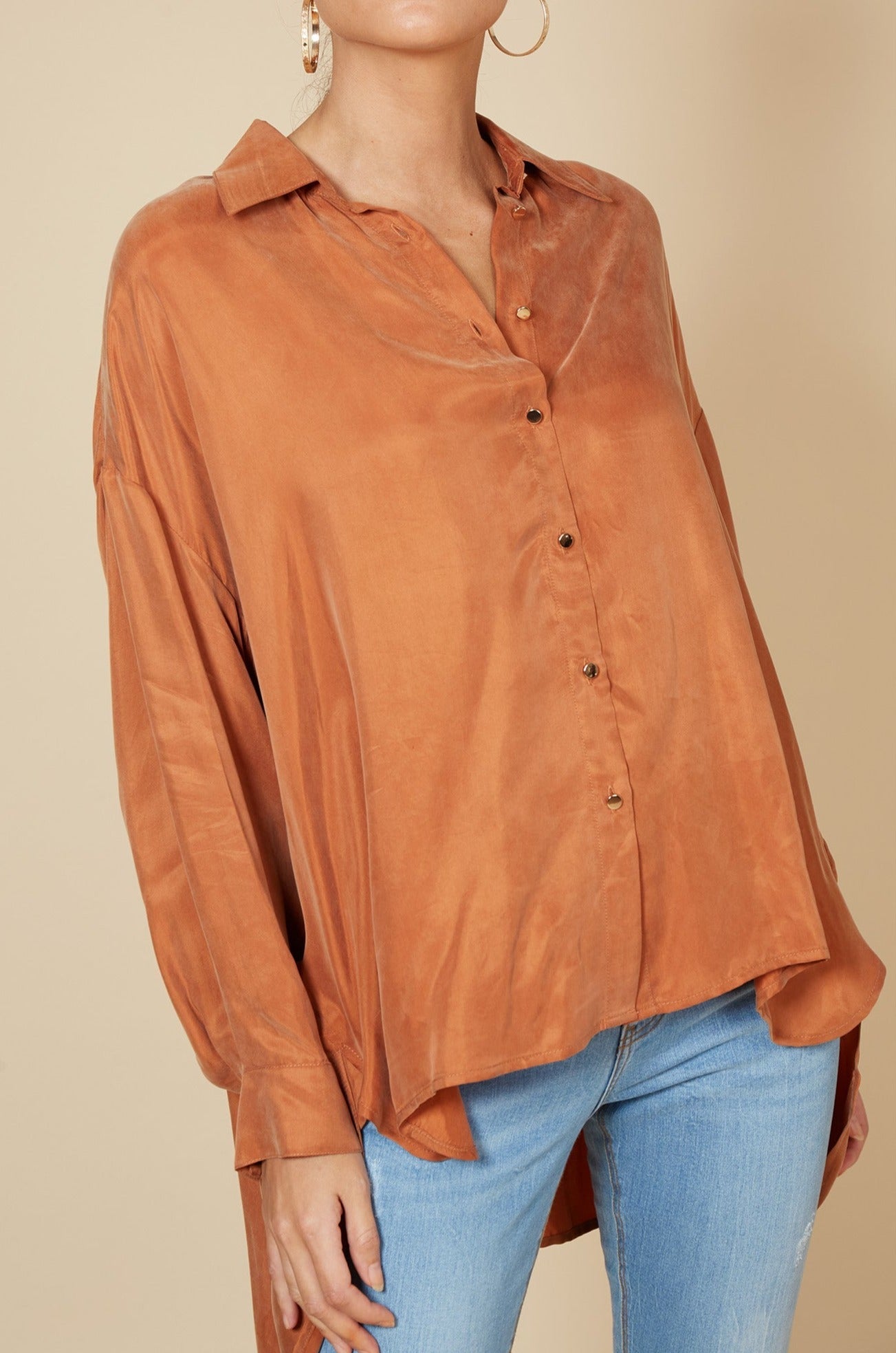 Vienetta Shirt - Caramel - eb&ive Clothing - Shirt L/S One Size