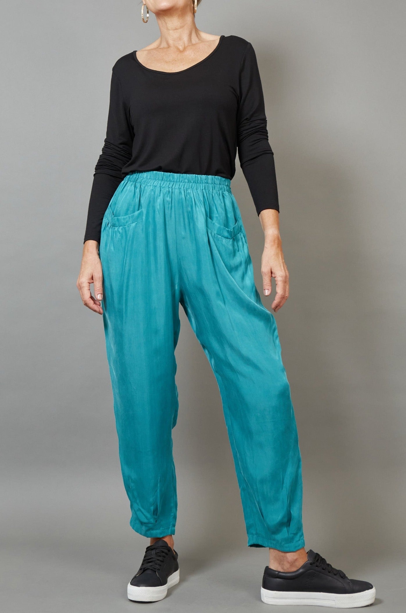 Vienetta Relaxed Pant - Teal - eb&ive Clothing - Pant Relaxed