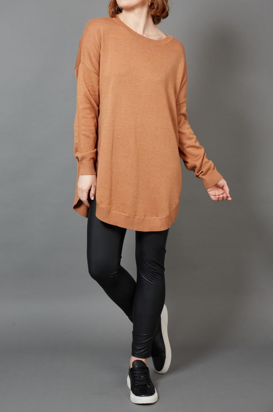 Cleo Jumper - Caramel - eb&ive Clothing - Knit Jumper One Size