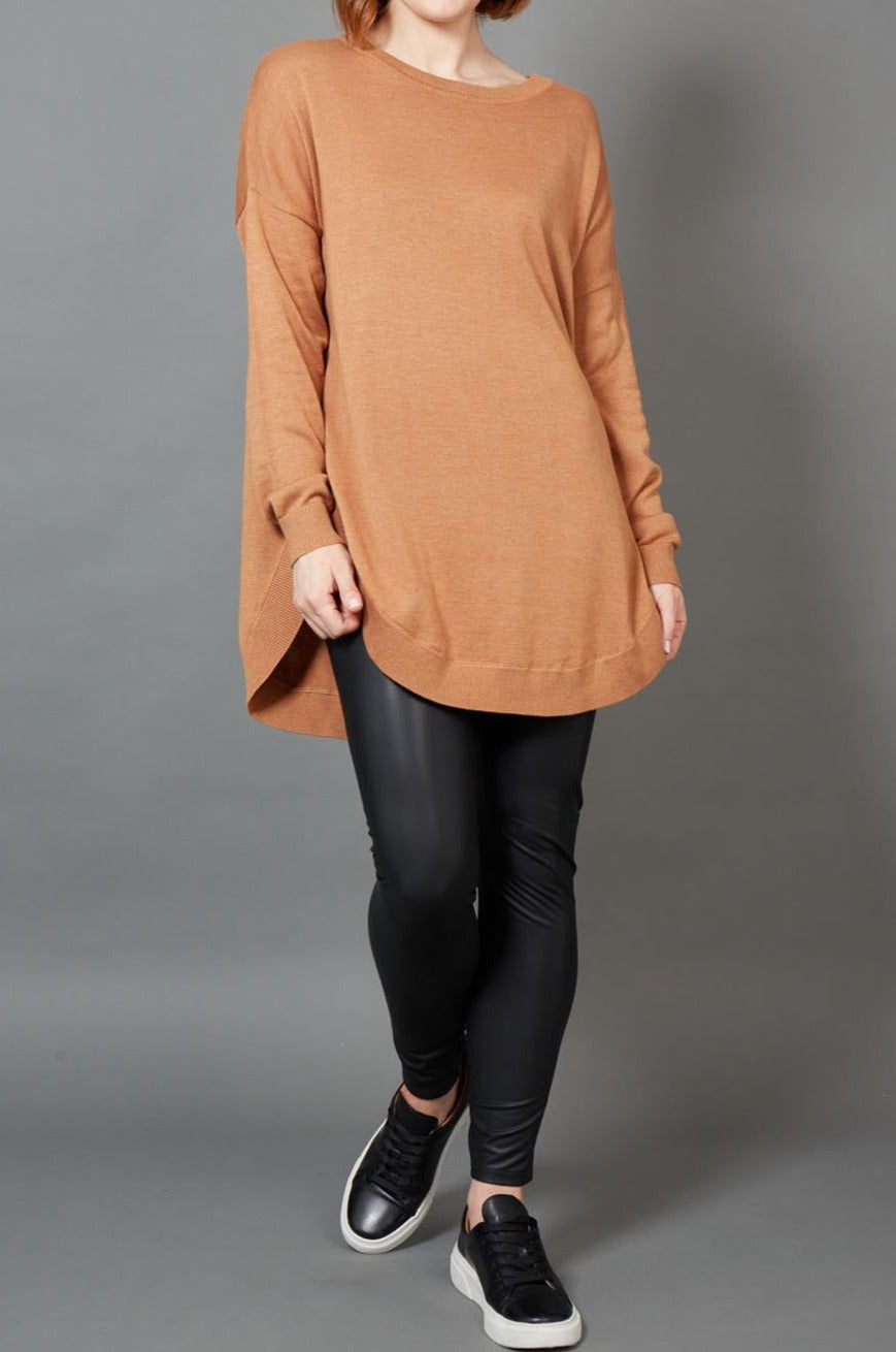 Cleo Jumper - Caramel - eb&ive Clothing - Knit Jumper One Size