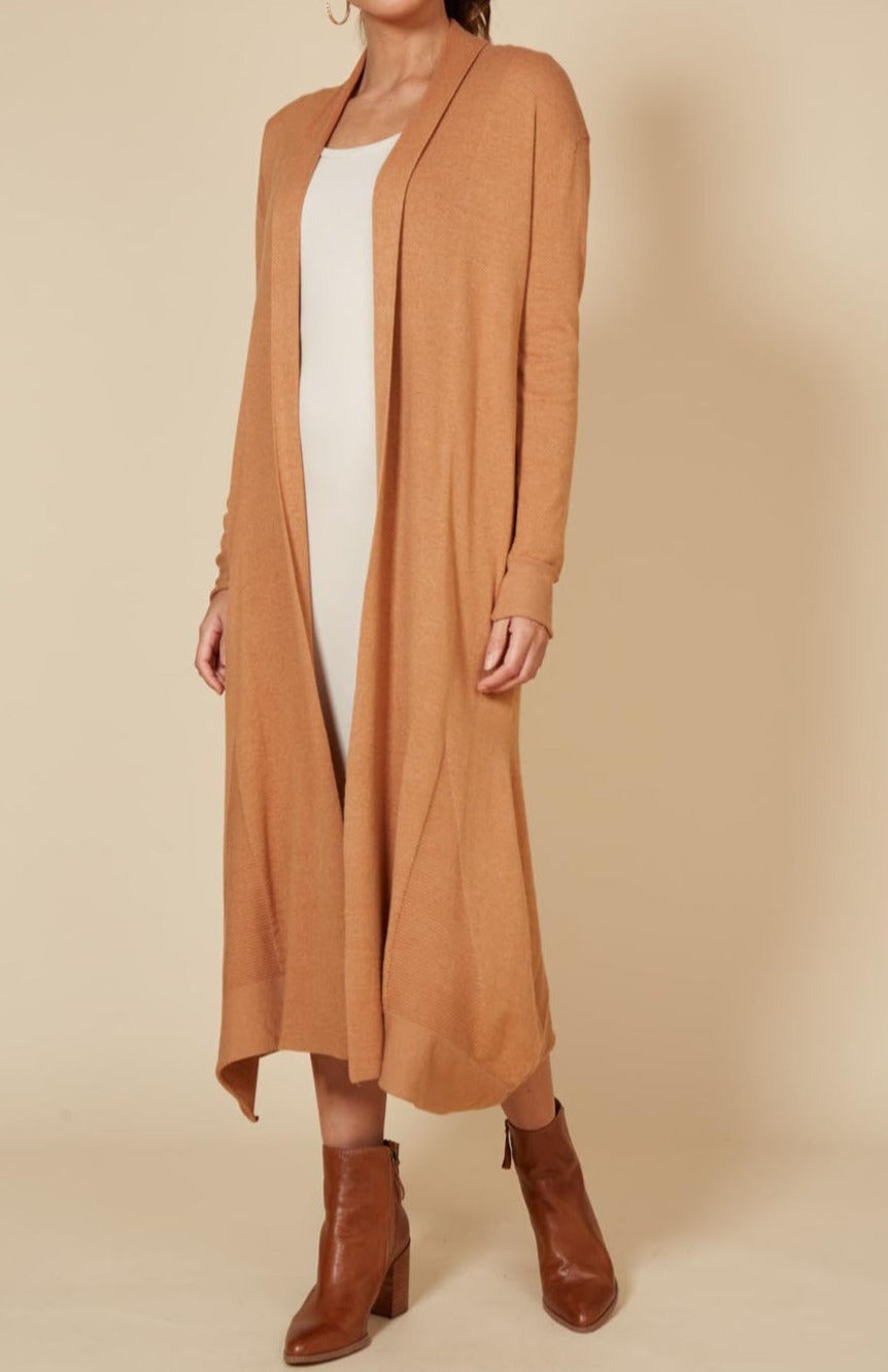 Caramel long cardigan hotsell