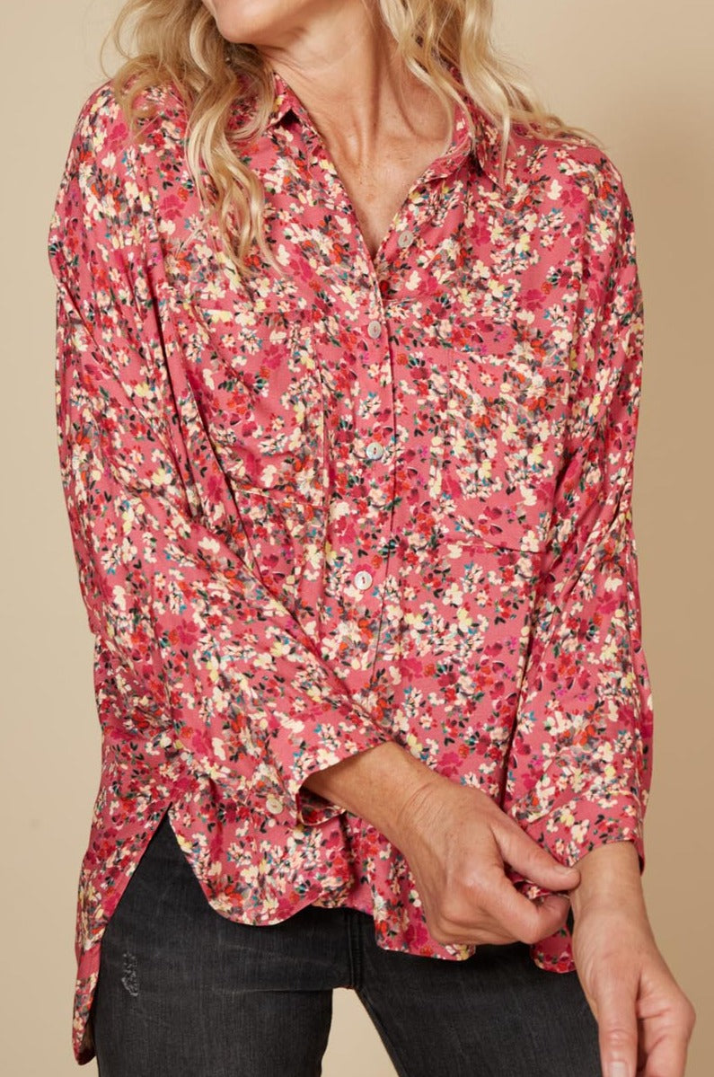 Milli Shirt - Rose Ditsy - eb&ive Clothing - Shirt L/S One Size