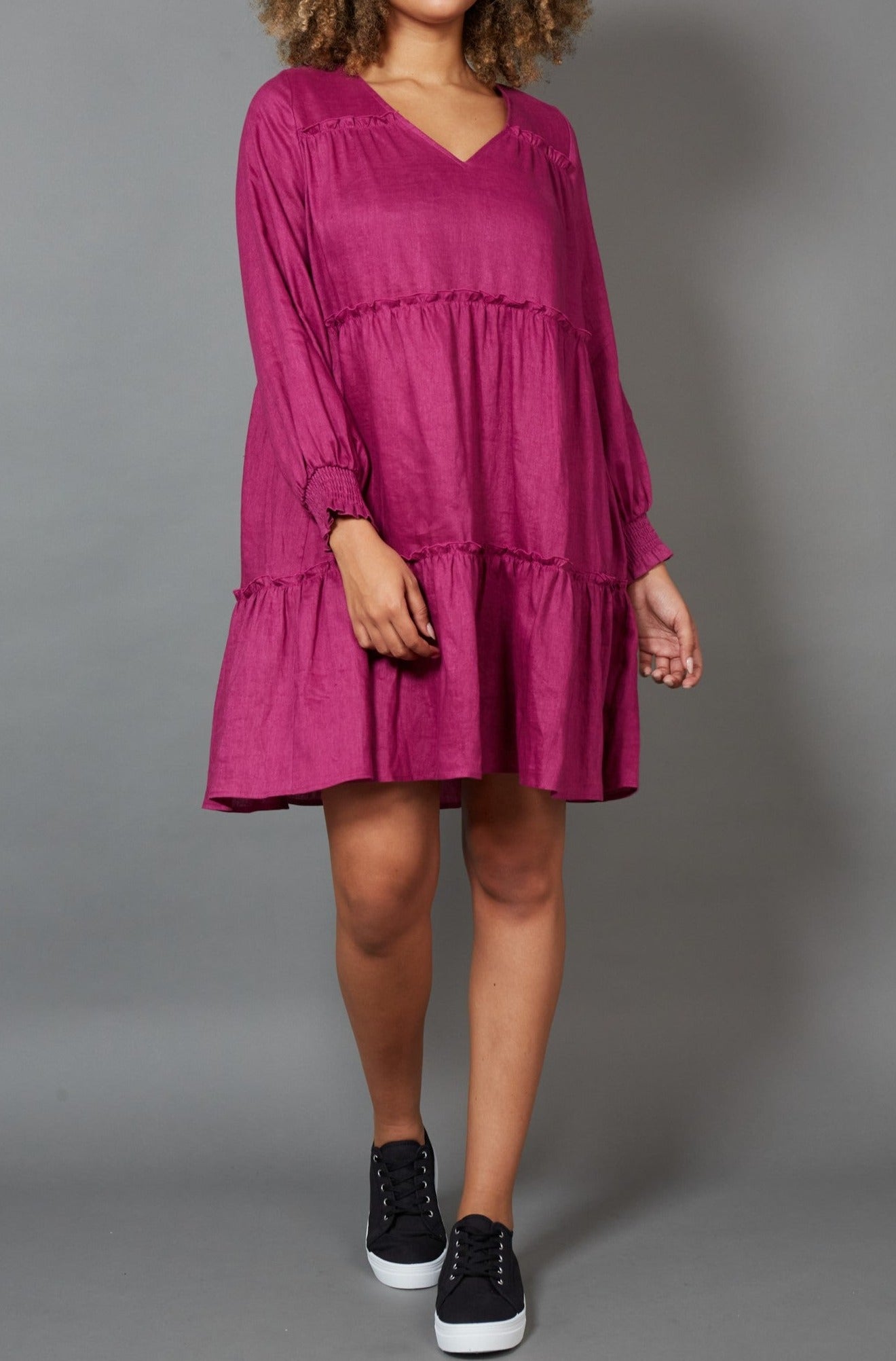 Diaz Dress - Mulberry