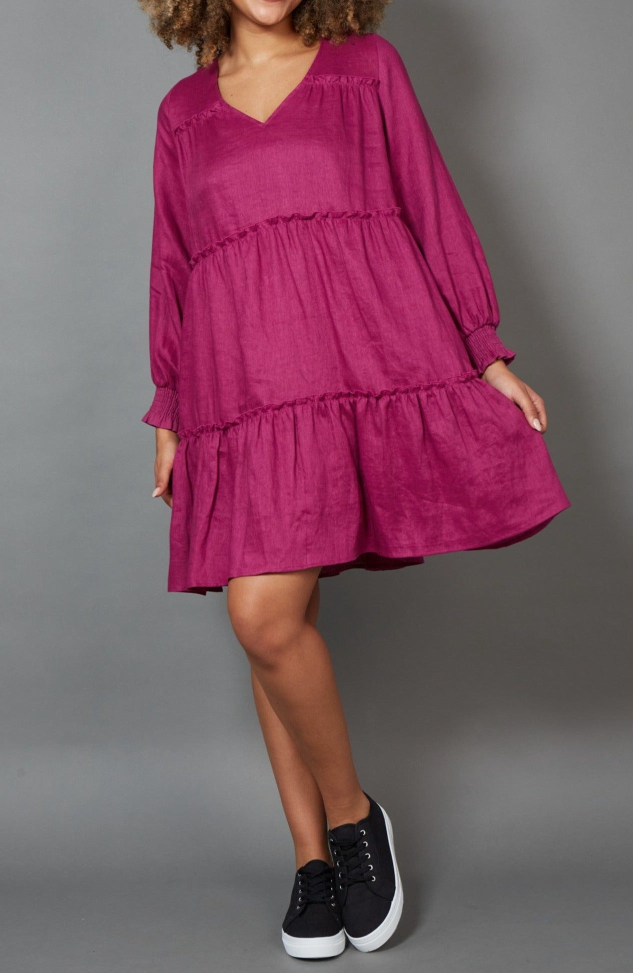 Diaz Dress - Mulberry