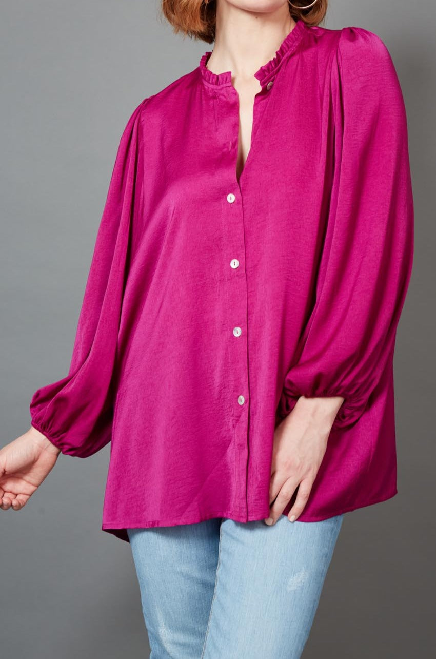 Winona Blouse - Mulberry - eb&ive Clothing - Shirt L/S