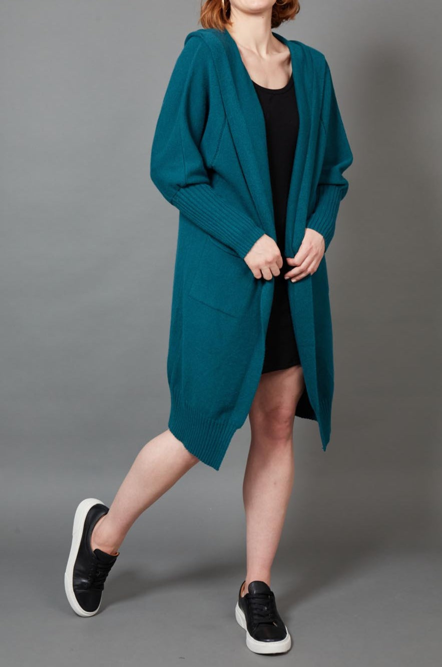 Kit Cardigan - Teal - eb&ive Clothing - Knit Cardigan One Size