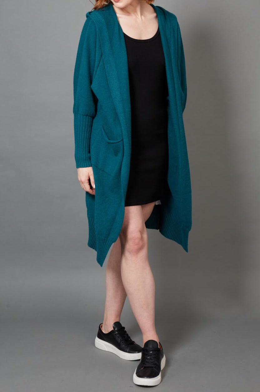 Kit Cardigan - Teal - eb&ive Clothing - Knit Cardigan One Size