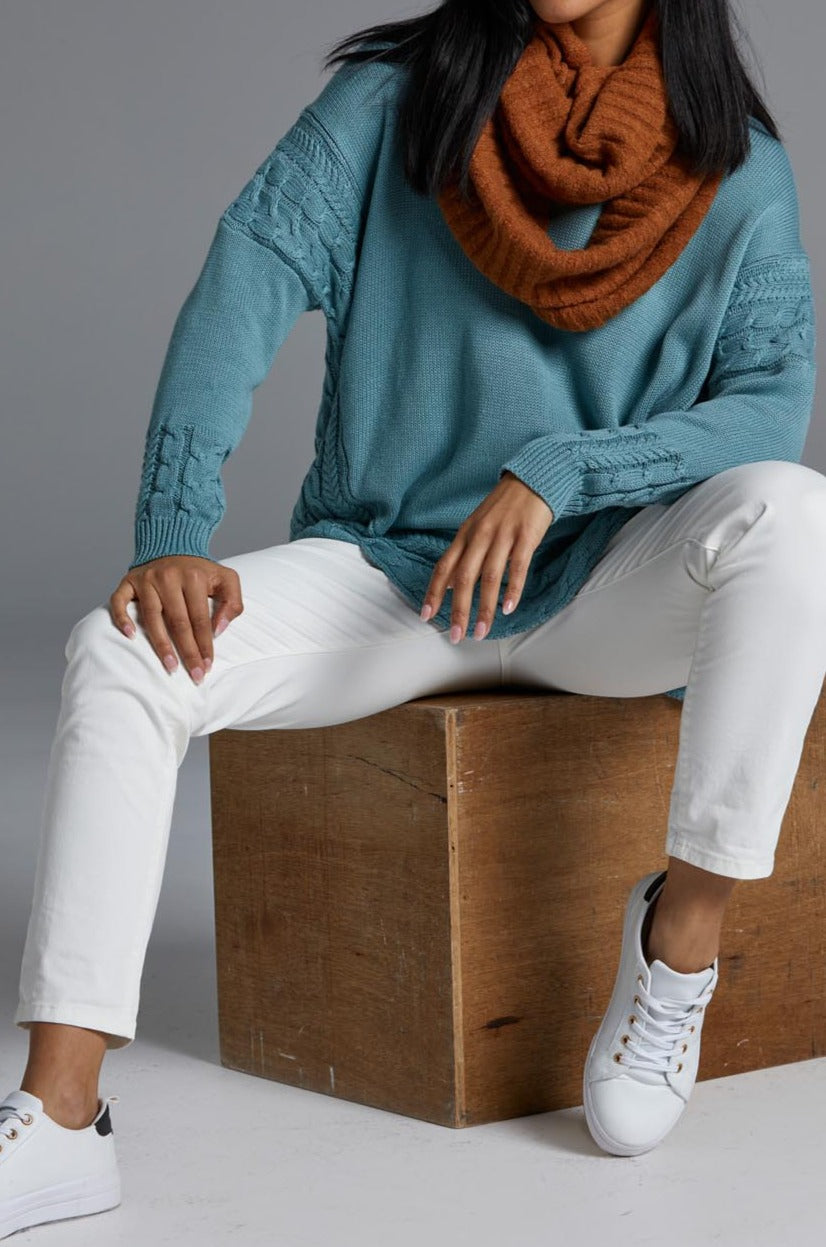 Poppy Knit - Teal - eb&ive Clothing - Knit Jumper One Size