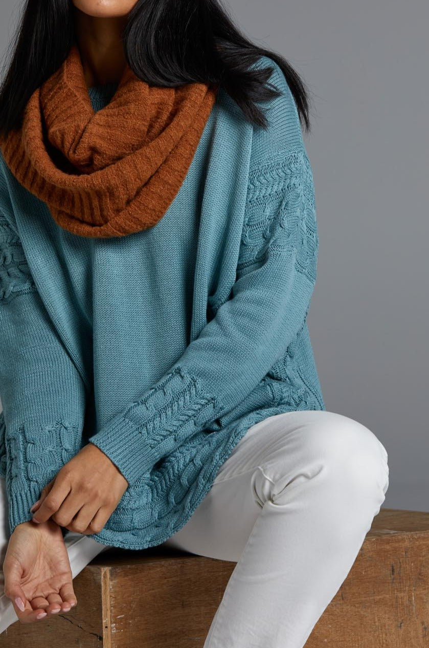 Poppy Knit - Teal - eb&ive Clothing - Knit Jumper One Size