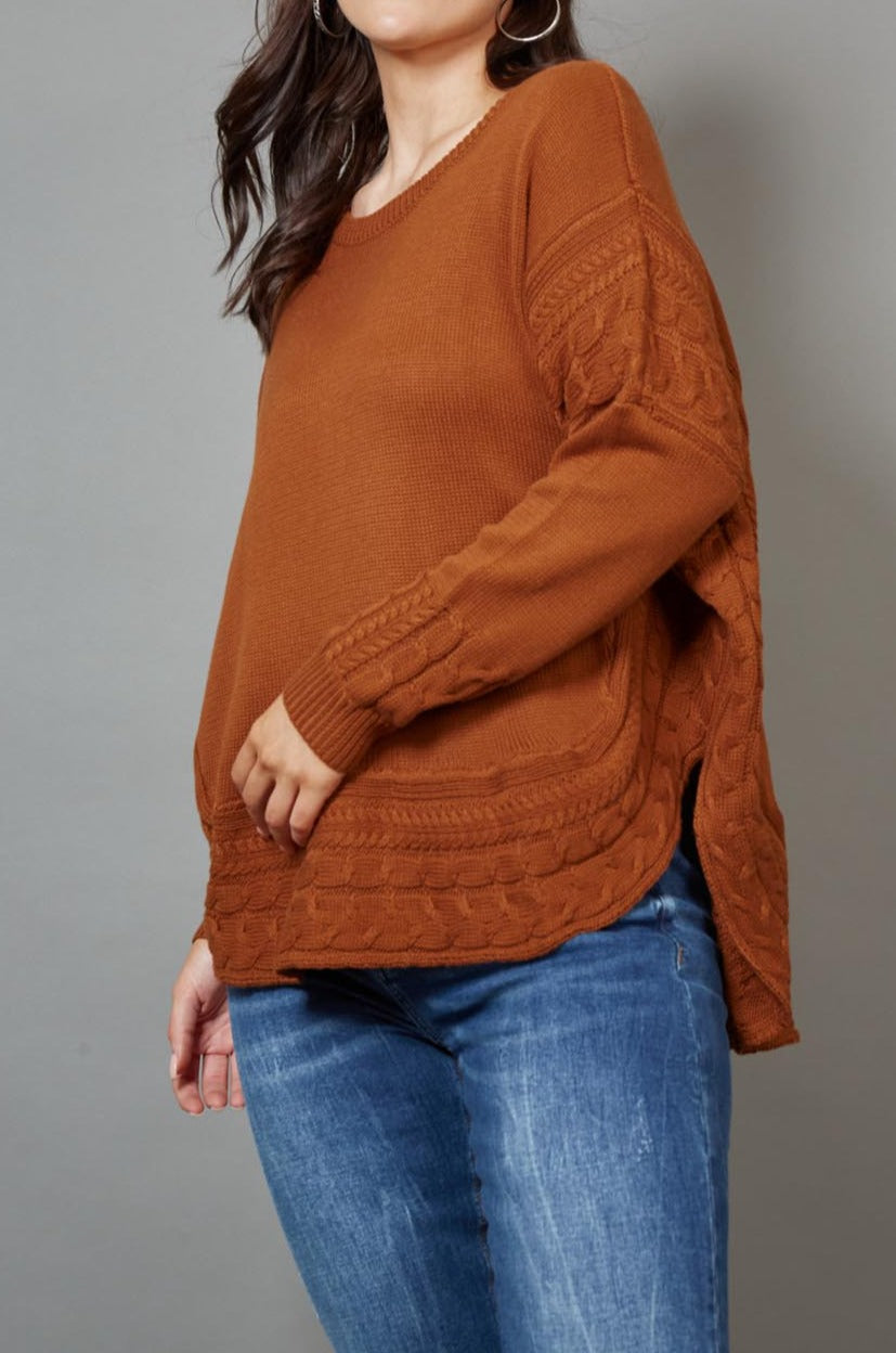 Poppy Knit - Cinnamon - eb&ive Clothing - Knit Jumper One Size